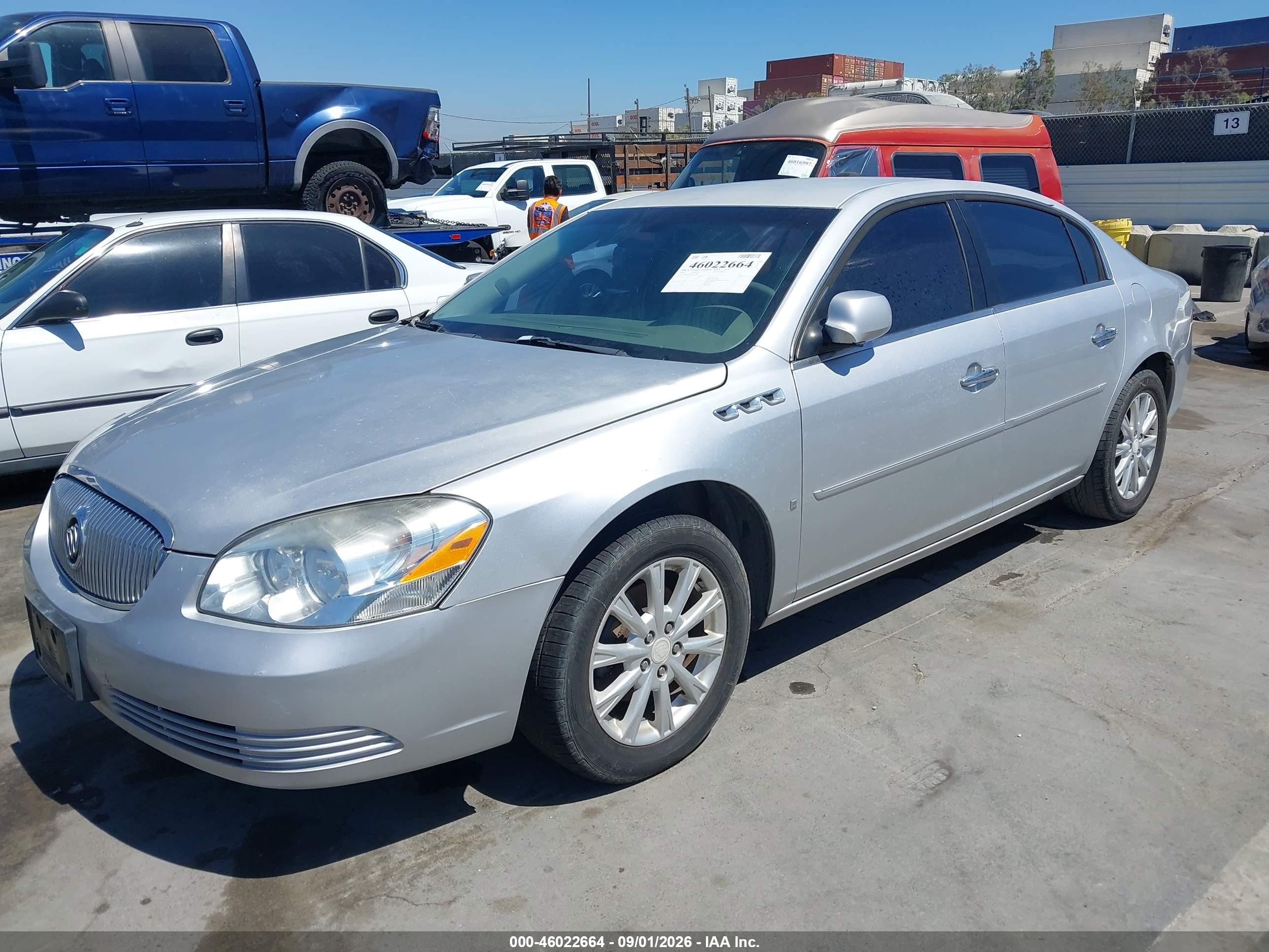 2009 Buick Lucerne VIN 1G4HP57M59U139871 IAAI salvage auction — Side, Clear - Dealer Only (California), sold $450 on 2026-09-10 (photo 2)