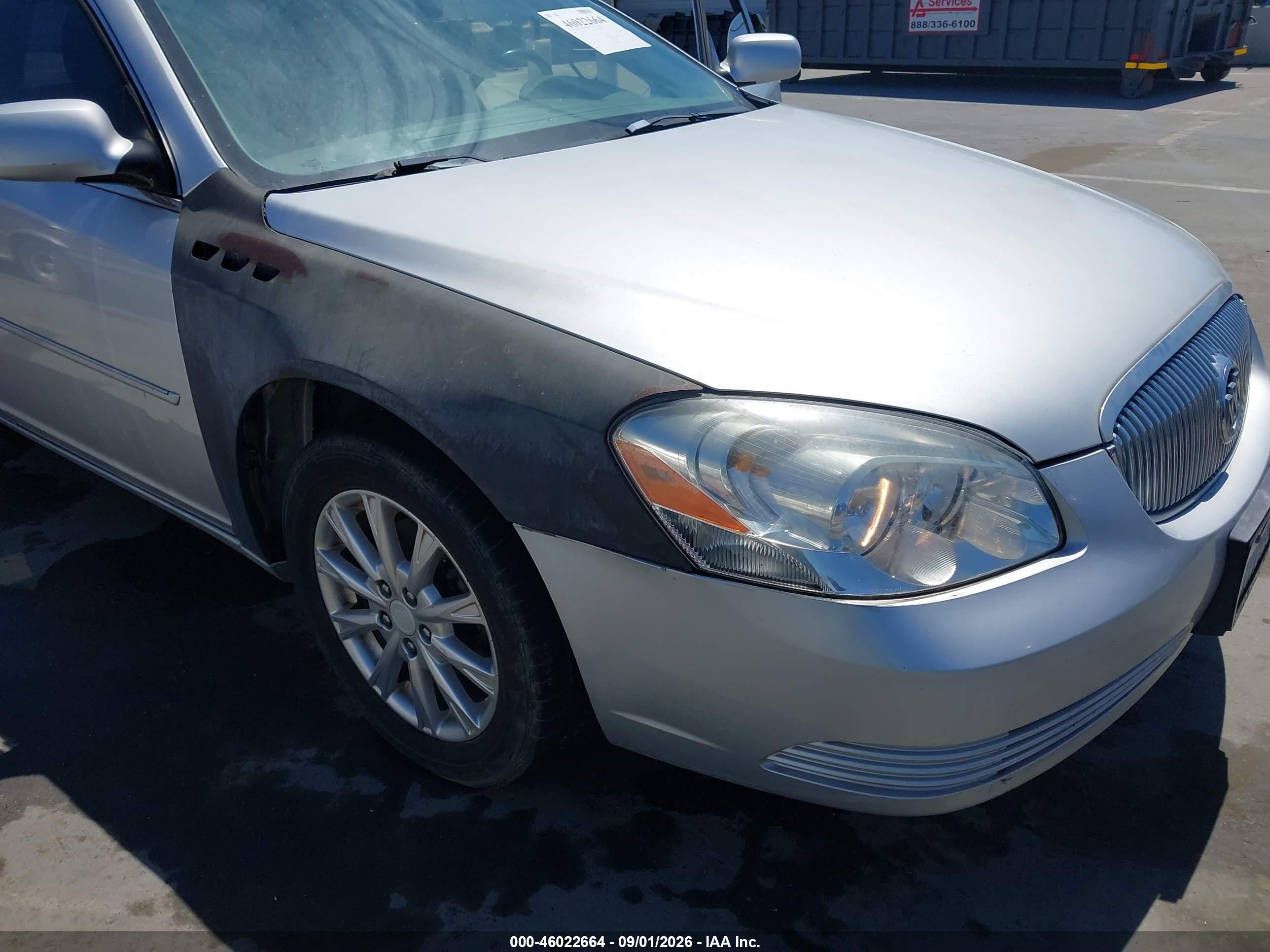 2009 Buick Lucerne VIN 1G4HP57M59U139871 IAAI salvage auction — Side, Clear - Dealer Only (California), sold $450 on 2026-09-10 (photo 6)