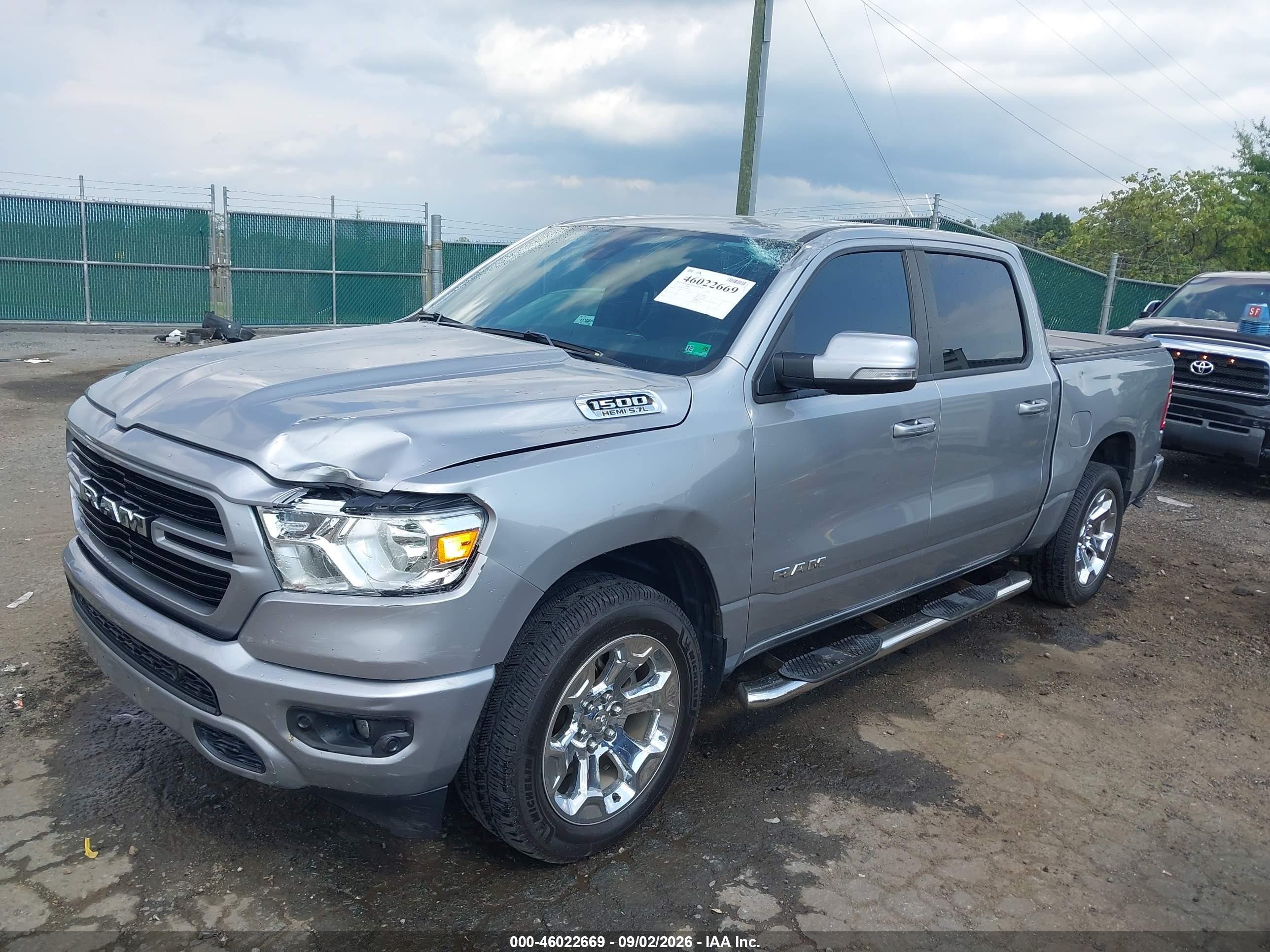 2020 Ram 1500 VIN 1C6SRFFT2LN380198 IAAI salvage auction — Front End, Salvage (Virginia), sold $7,900 on 2026-10-03 (photo 2)