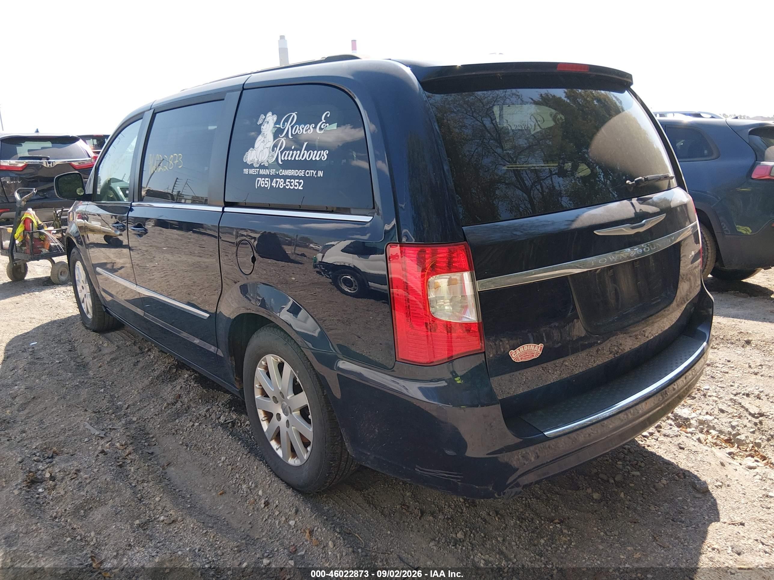 2013 Chrysler Town & country VIN 2C4RC1BG3DR564557 IAAI salvage auction — Front End, Clear (Indiana), sold $1,050 on 2026-09-26 (photo 3)