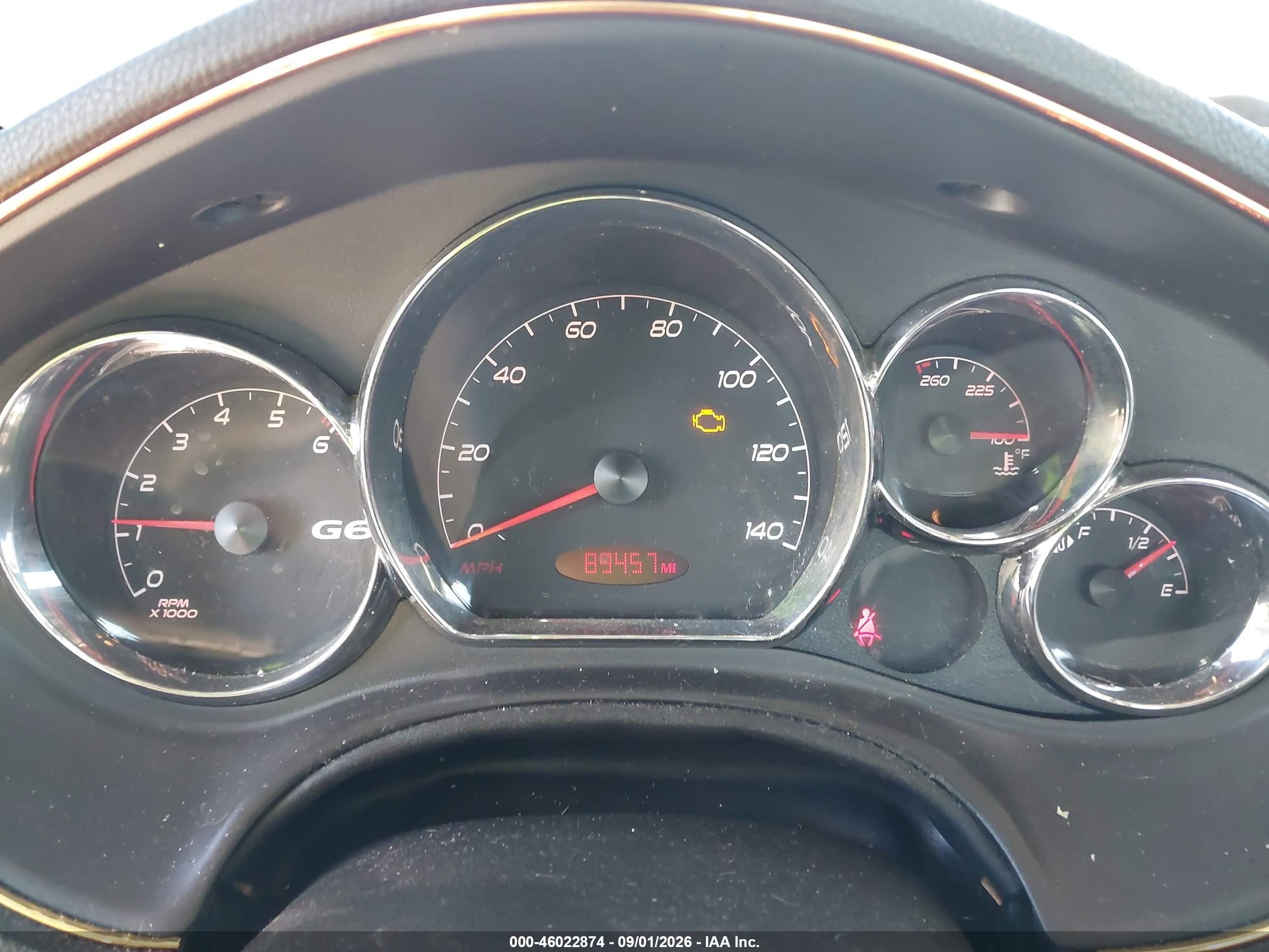 2006 Pontiac G6 VIN 1G2ZM361264275114 IAAI salvage auction — Normal Wear, Clear (Florida), sold $725 on 2026-09-18 (photo 7)