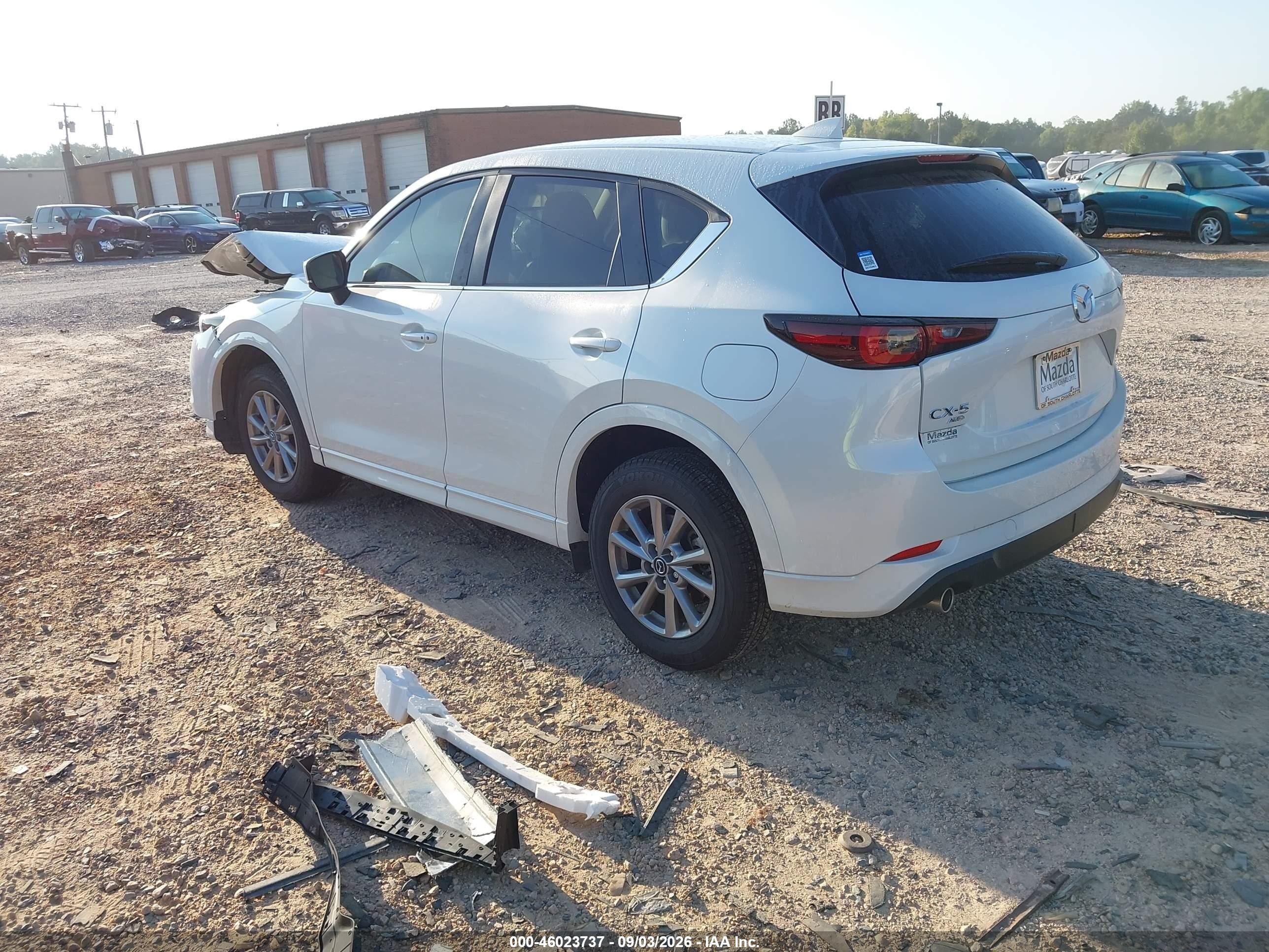 2025 Mazda Cx-5 VIN JM3KFBCM4S0726097 IAAI salvage auction — Front End, Salvage (North Carolina), sold $5,800 on 2026-10-02 (photo 3)