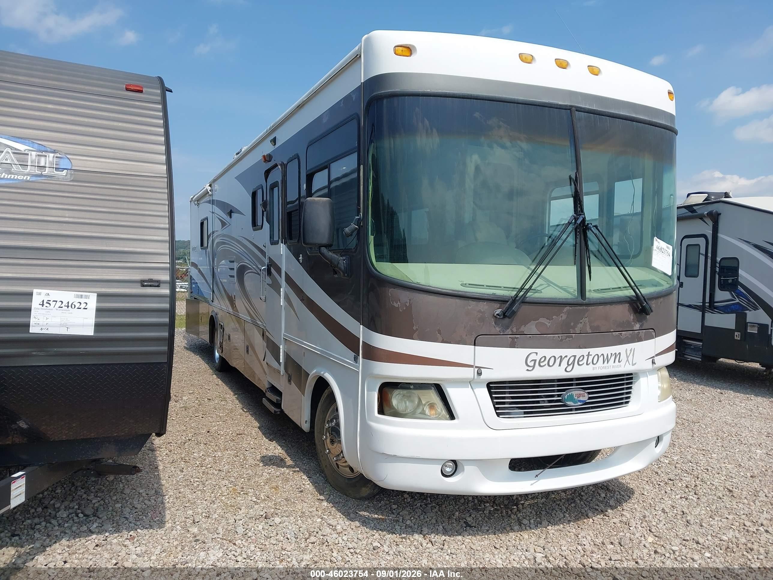 2007 Forest River Georgetown Xl VIN 1F6NF53Y360A15543 IAAI salvage auction — Side, Salvage (Florida), sold $25 on 2026-09-22 (photo 1)