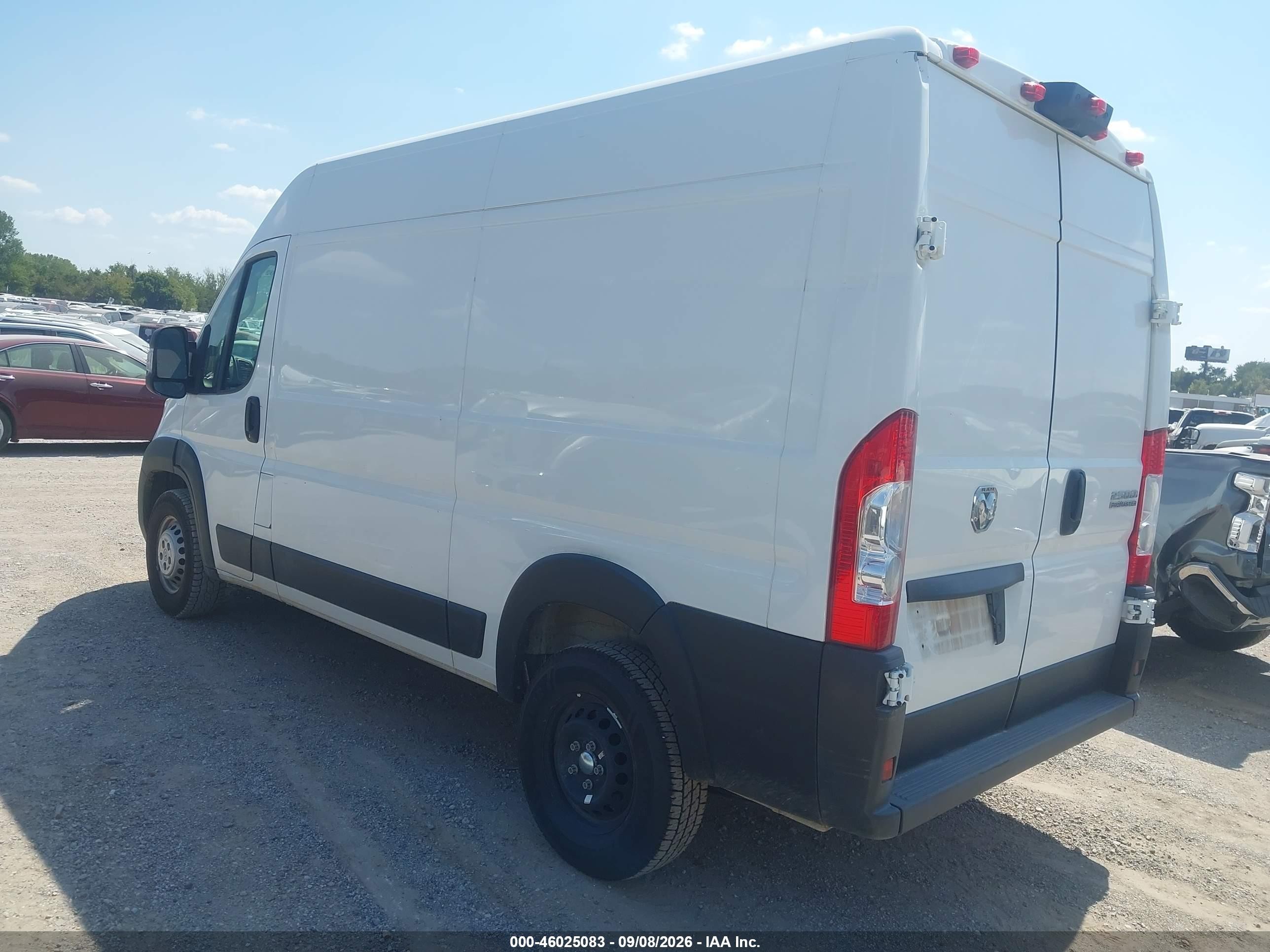 2024 Ram ProMaster 2500 VIN 3C6LRVCG9RE126510 IAAI salvage auction — Side, Enterprise Vehicles Clear Only (Oklahoma), sold $16,700 on 2026-09-11 (photo 3)
