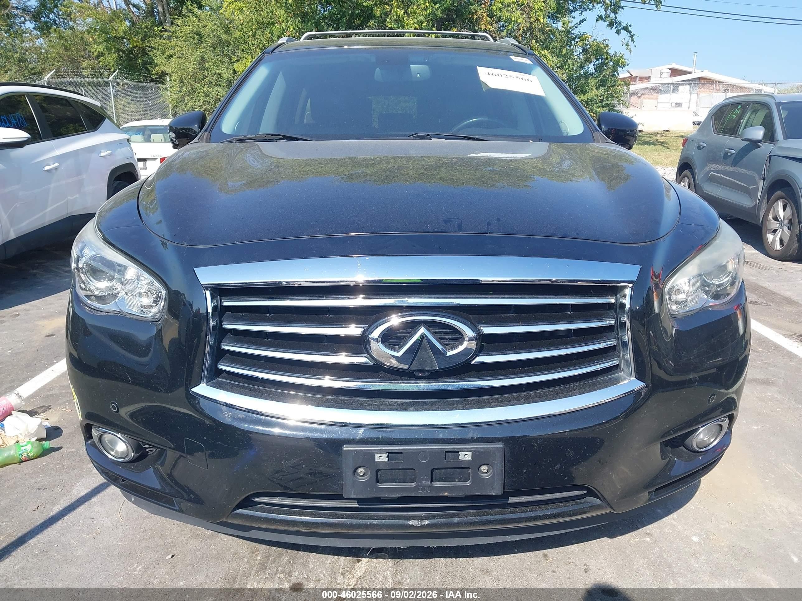 2014 Infiniti Qx60 VIN 5N1AL0MM5EC551504 IAAI salvage auction — Unknown, Clear (Tennessee), sold $800 on 2026-09-11 (photo 6)