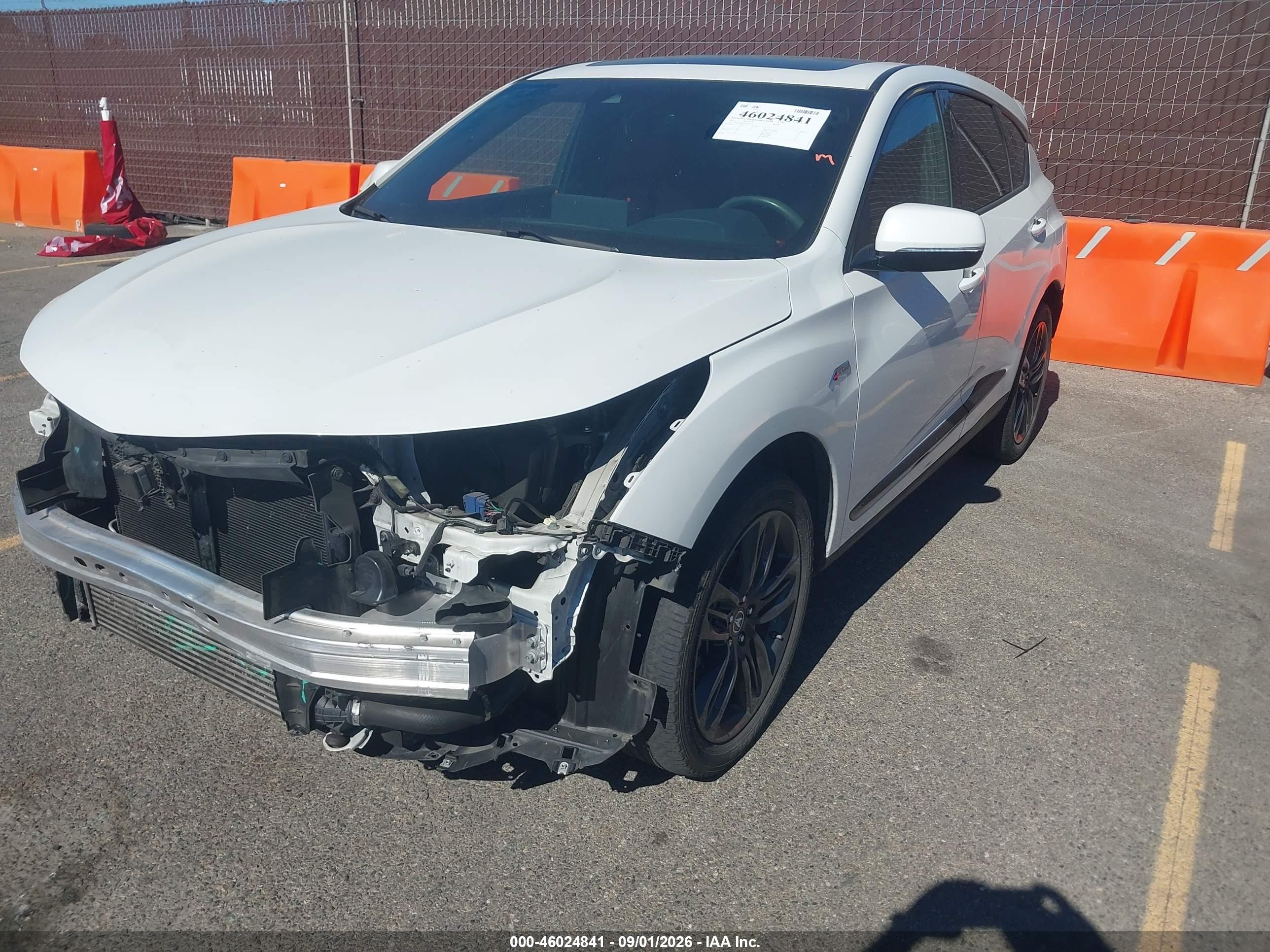 2021 Acura Rdx VIN 5J8TC2H63ML035114 IAAI salvage auction — Front & Rear, Salvage (California), sold $9,200 on 2026-09-11 (photo 2)