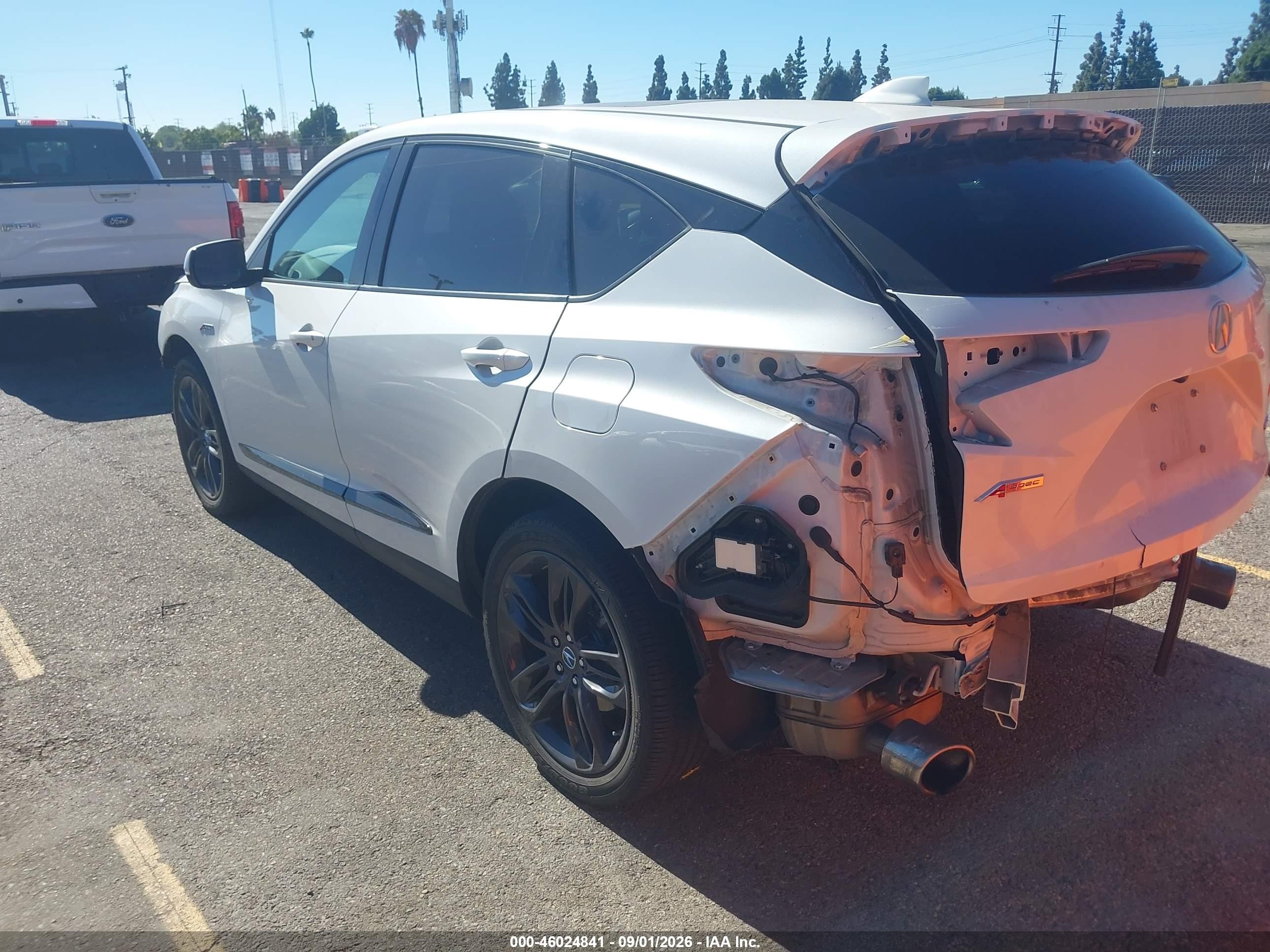 2021 Acura Rdx VIN 5J8TC2H63ML035114 IAAI salvage auction — Front & Rear, Salvage (California), sold $9,200 on 2026-09-11 (photo 3)