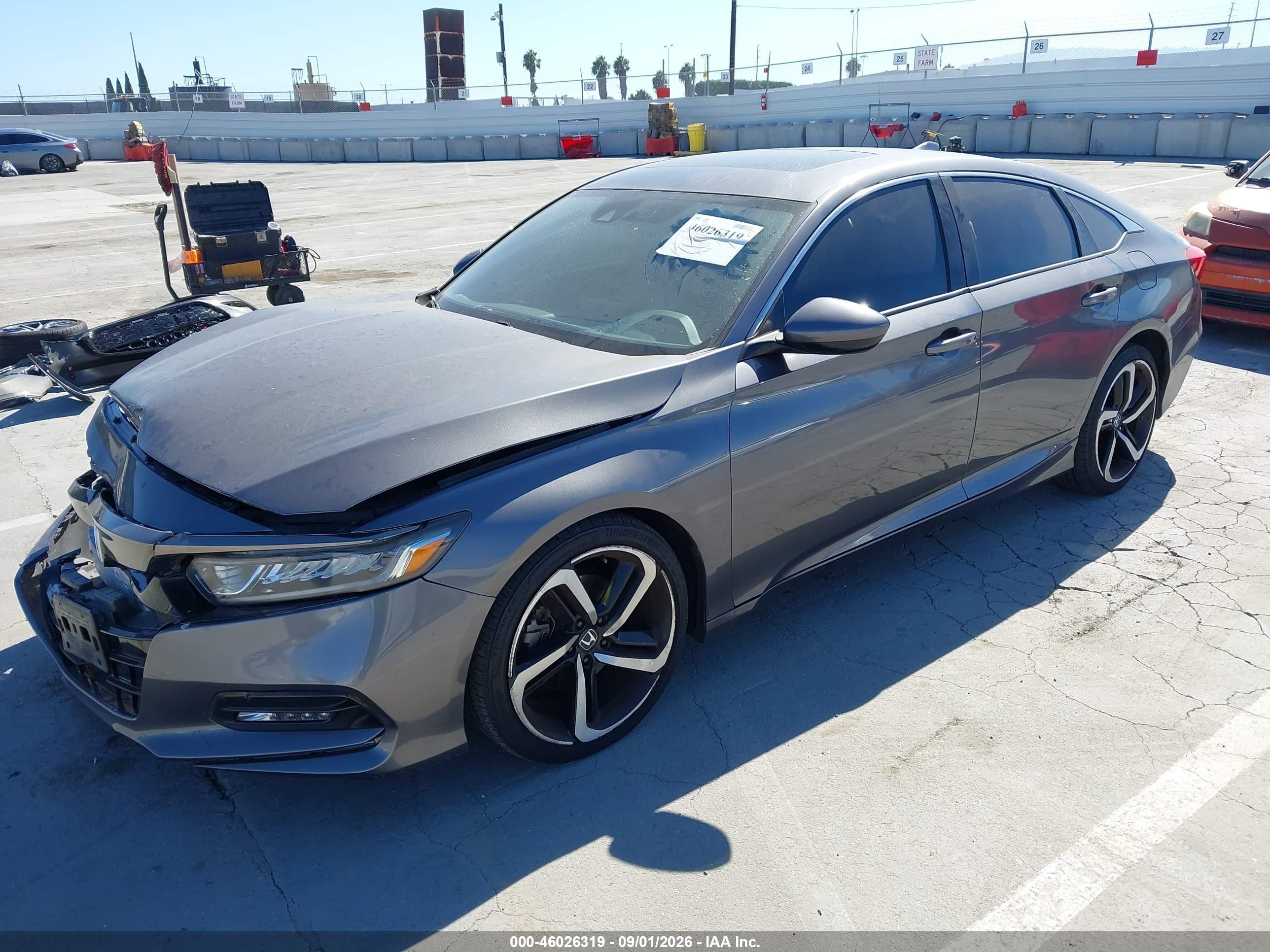 2020 Honda Accord VIN 1HGCV2F38LA015664 IAAI salvage auction — Front End, Salvage (California), sold $5,600 on 2026-09-11 (photo 2)