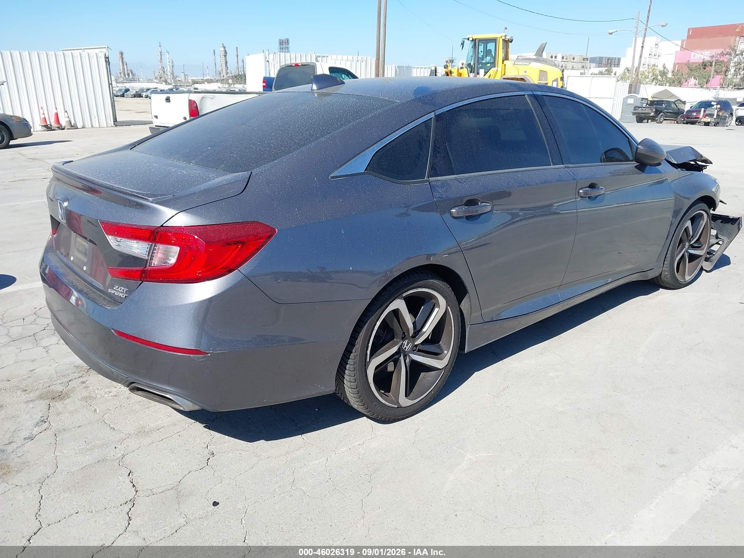 2020 Honda Accord VIN 1HGCV2F38LA015664 IAAI salvage auction — Front End, Salvage (California), sold $5,600 on 2026-09-11 (photo 4)