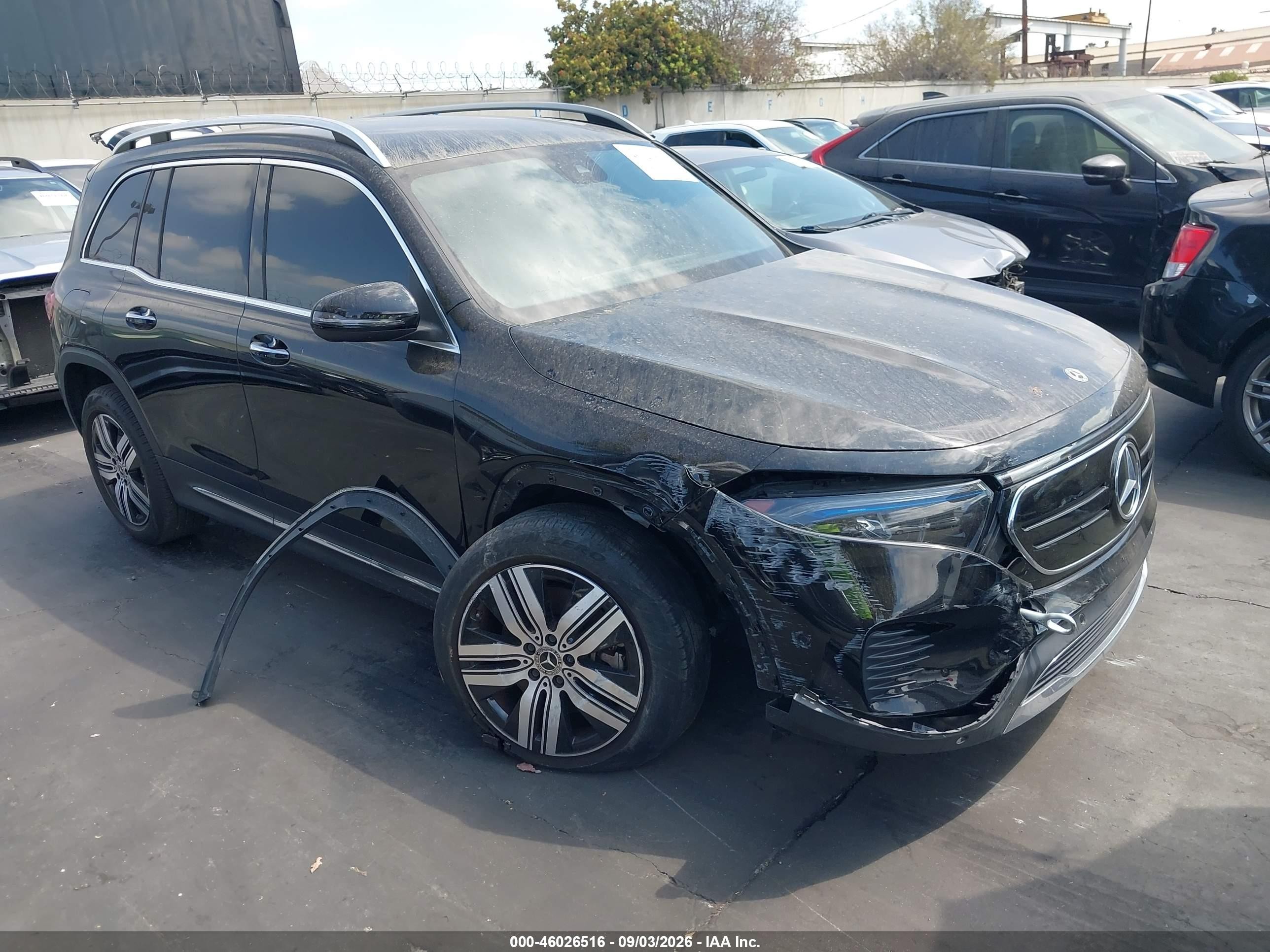 2023 Mercedes-Benz EQB VIN W1N9M0KB7PN034033 — IAAI salvage auction photo