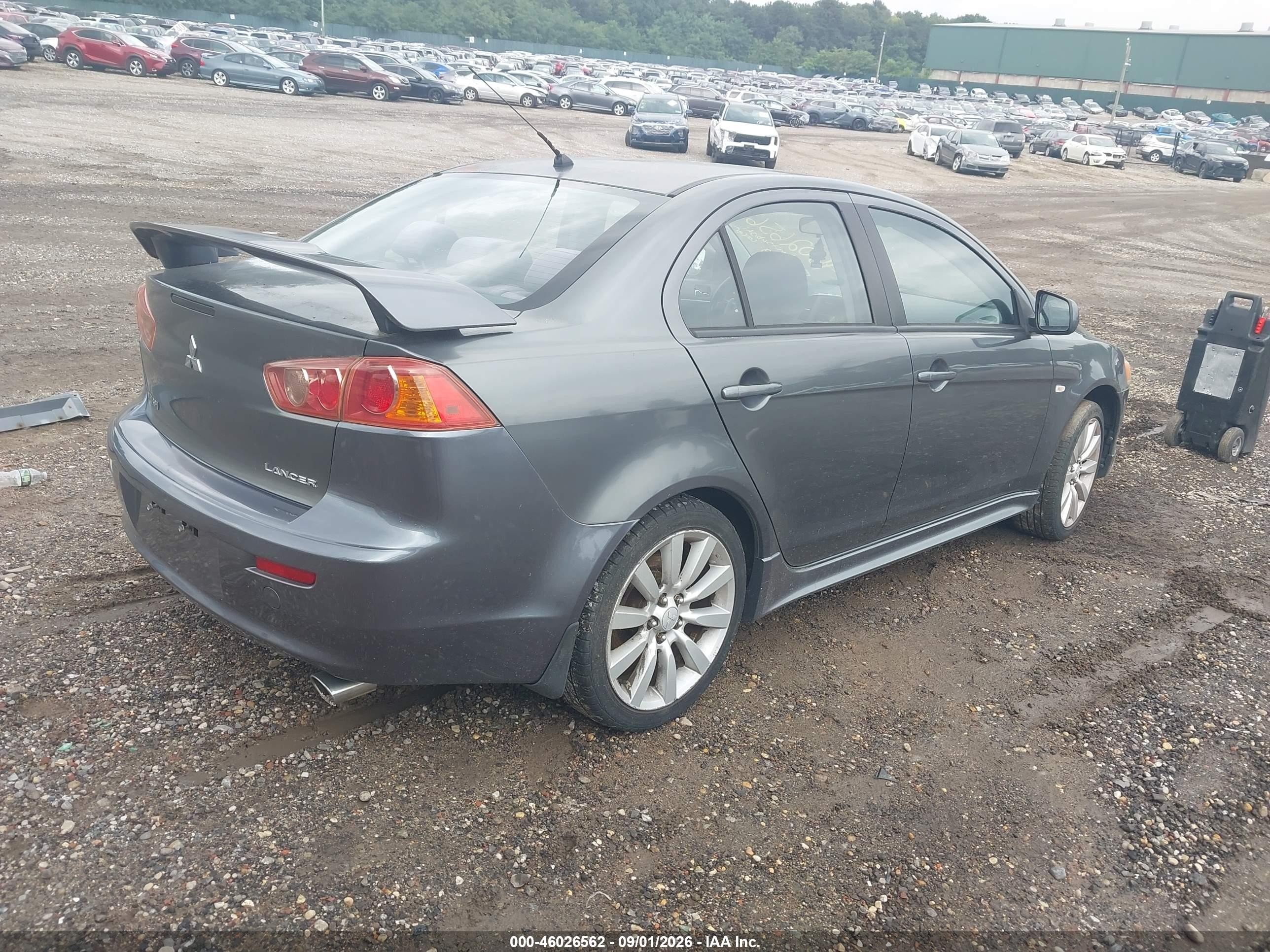 2009 Mitsubishi Lancer VIN JA3AU86WX9U002667 IAAI salvage auction — Side, Mv-907A (New York), sold $475 on 2026-09-14 (photo 4)