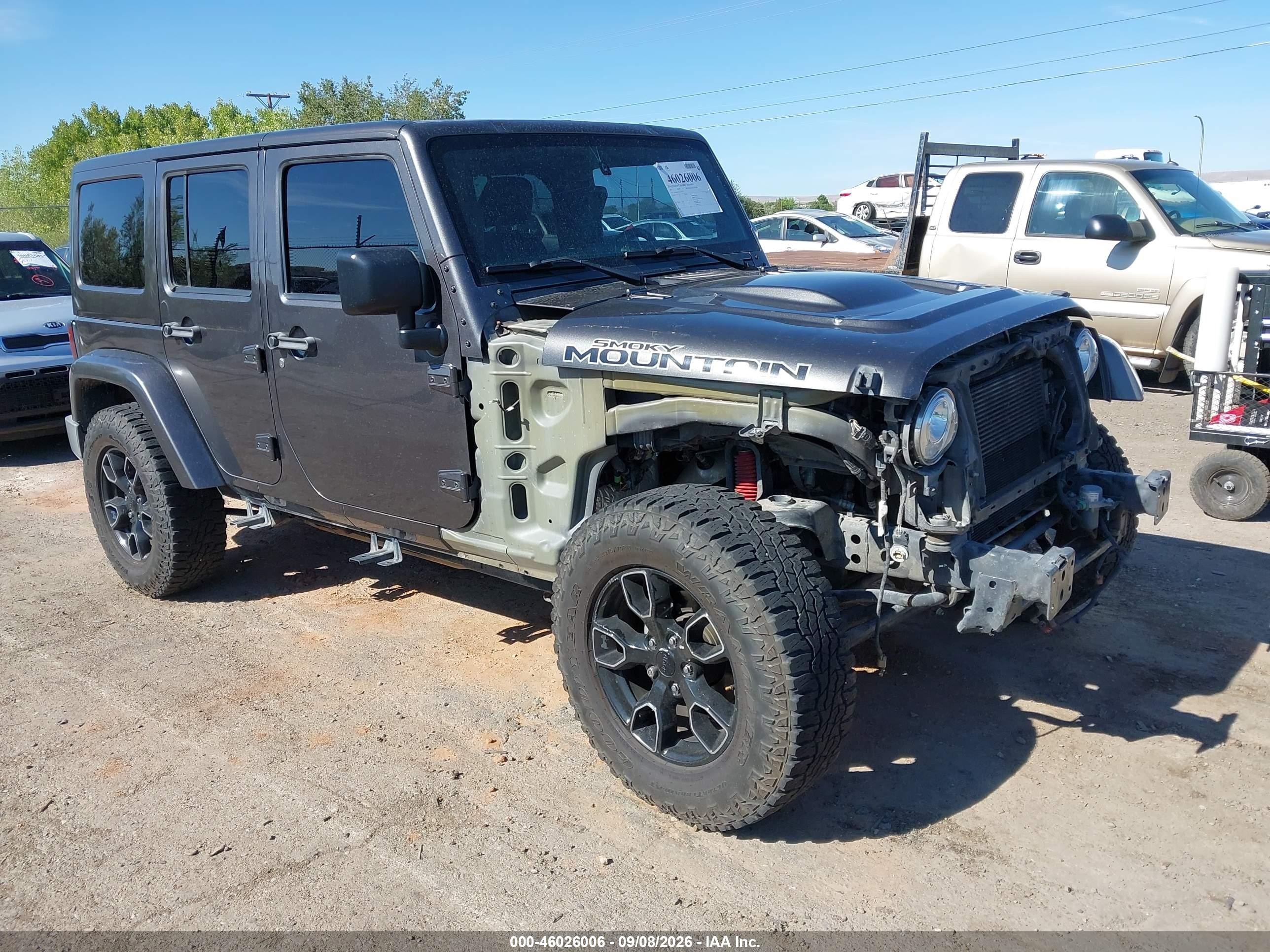 2017 Jeep Wrangler Unlimited VIN 1C4BJWEGXHL640273 — IAAI salvage auction photo