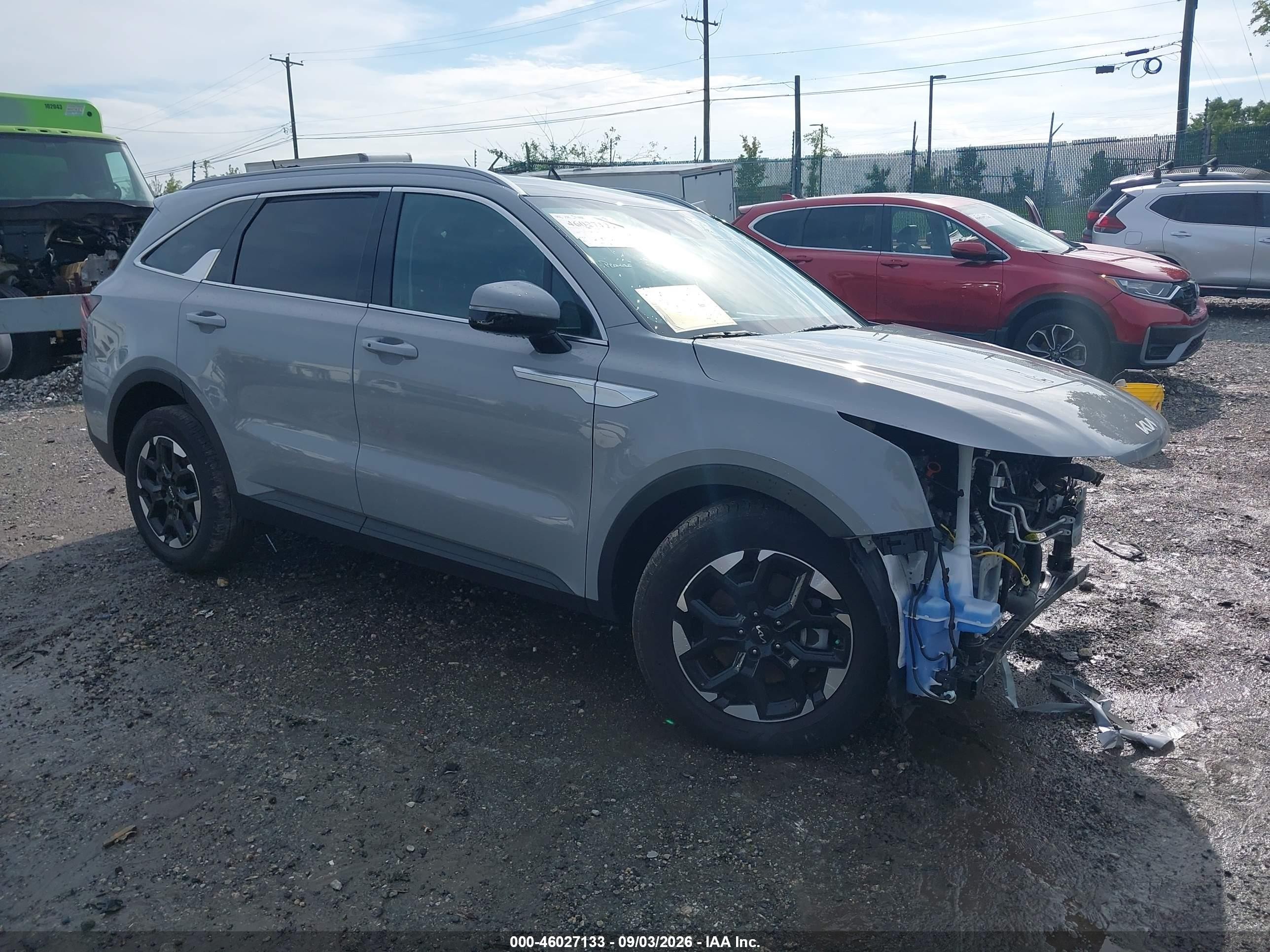 2025 Kia Sorento VIN 5XYRL4JC3SG329559 — IAAI salvage auction photo