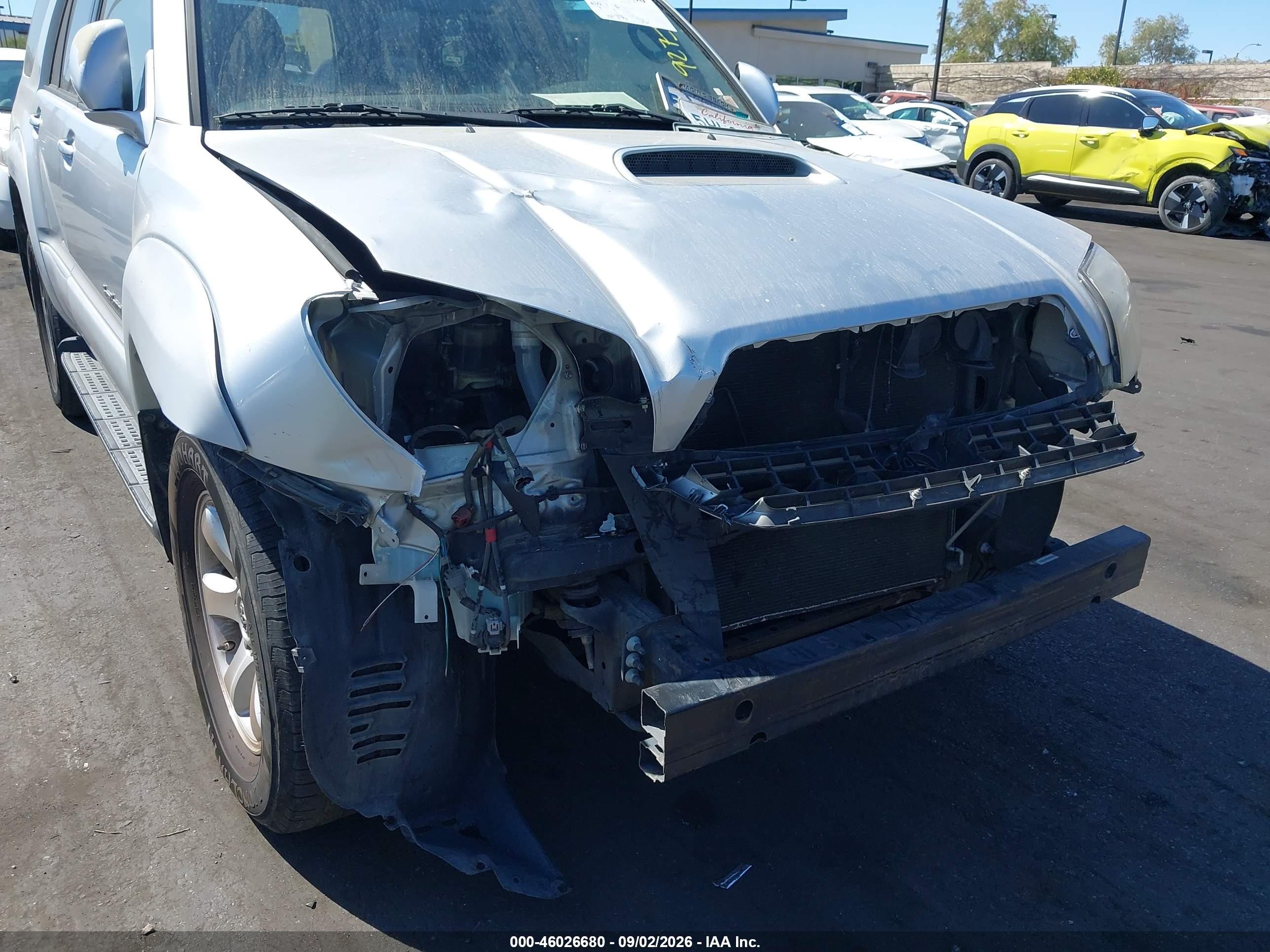 2004 Toyota 4Runner VIN JTEBU14R248024394 IAAI salvage auction — Front End, Salvage Certificate (California), sold $2,000 on 2026-09-13 (photo 6)