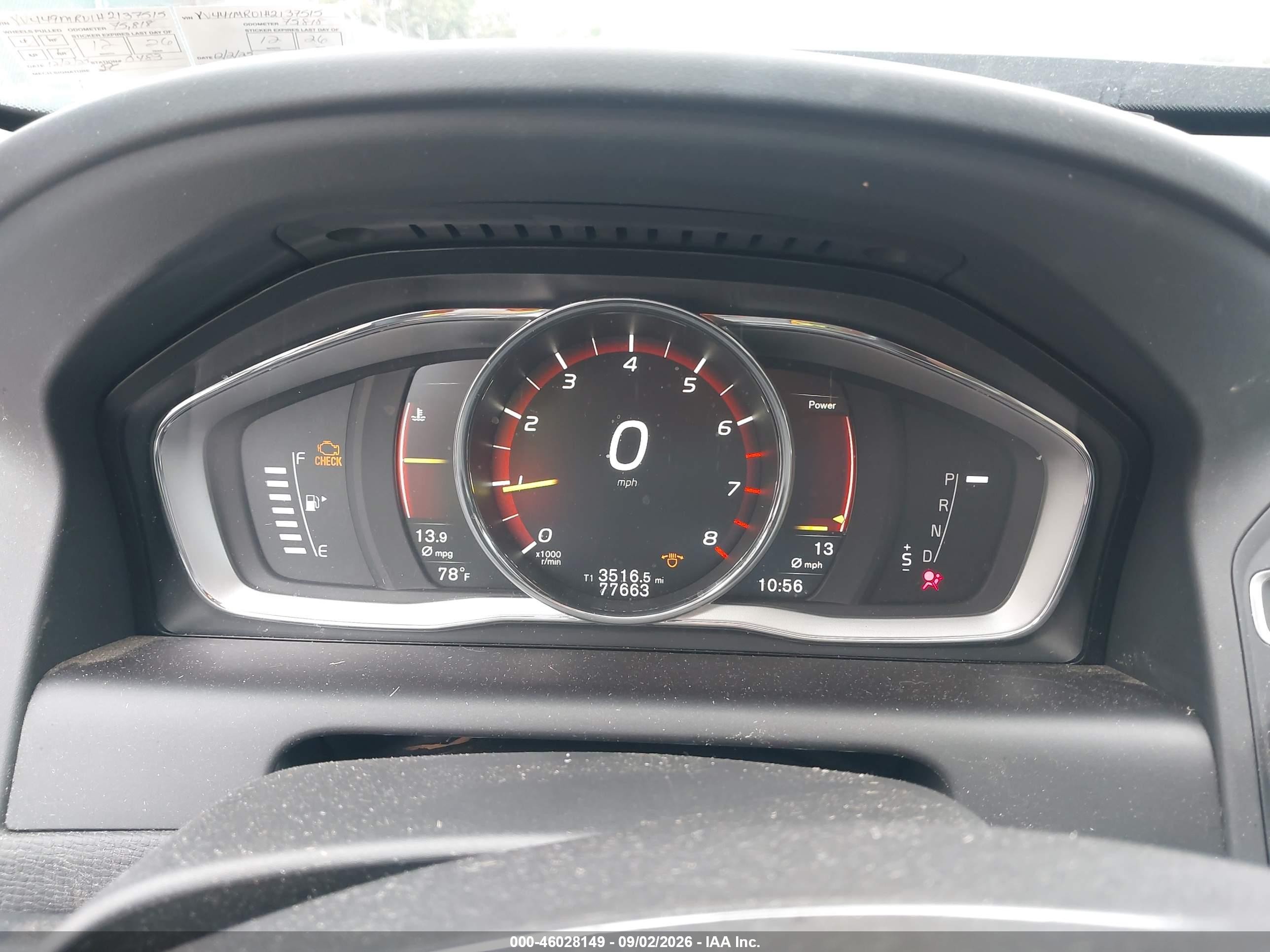2017 Volvo Xc60 VIN YV449MRU1H2137515 IAAI salvage auction — Unknown, Salvage (Pennsylvania), sold $3,200 on 2026-10-02 (photo 7)