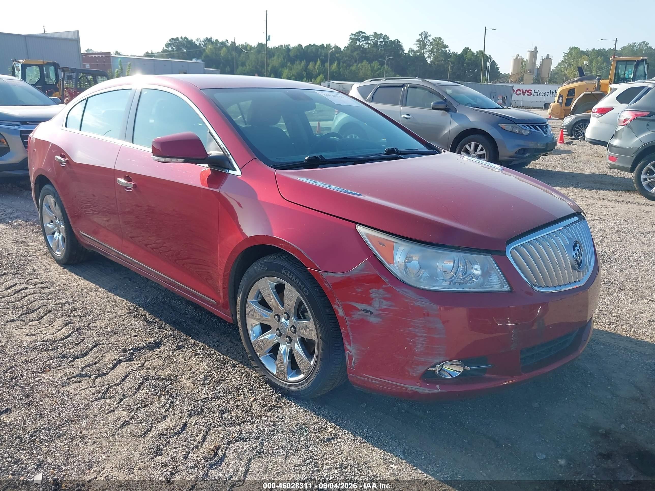 2012 Buick Lacrosse VIN 1G4GC5E3XCF374487 IAAI salvage auction — Normal Wear, Clear (Alabama), sold $675 on 2026-09-09 (photo 1)