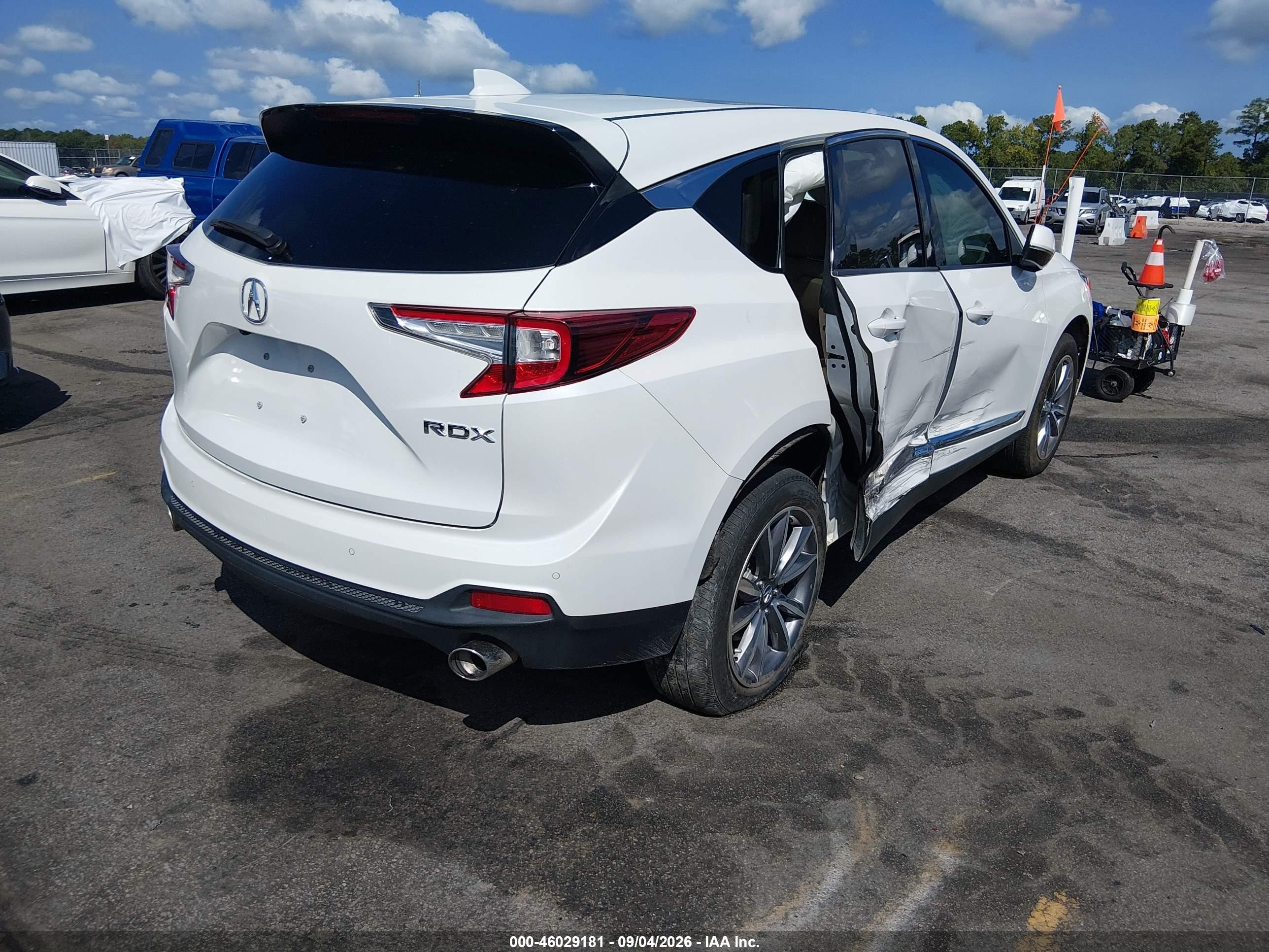 2021 Acura Rdx VIN 5J8TC1H53ML009906 IAAI salvage auction — Side, Salvage (South Carolina), sold $6,600 on 2026-09-22 (photo 4)