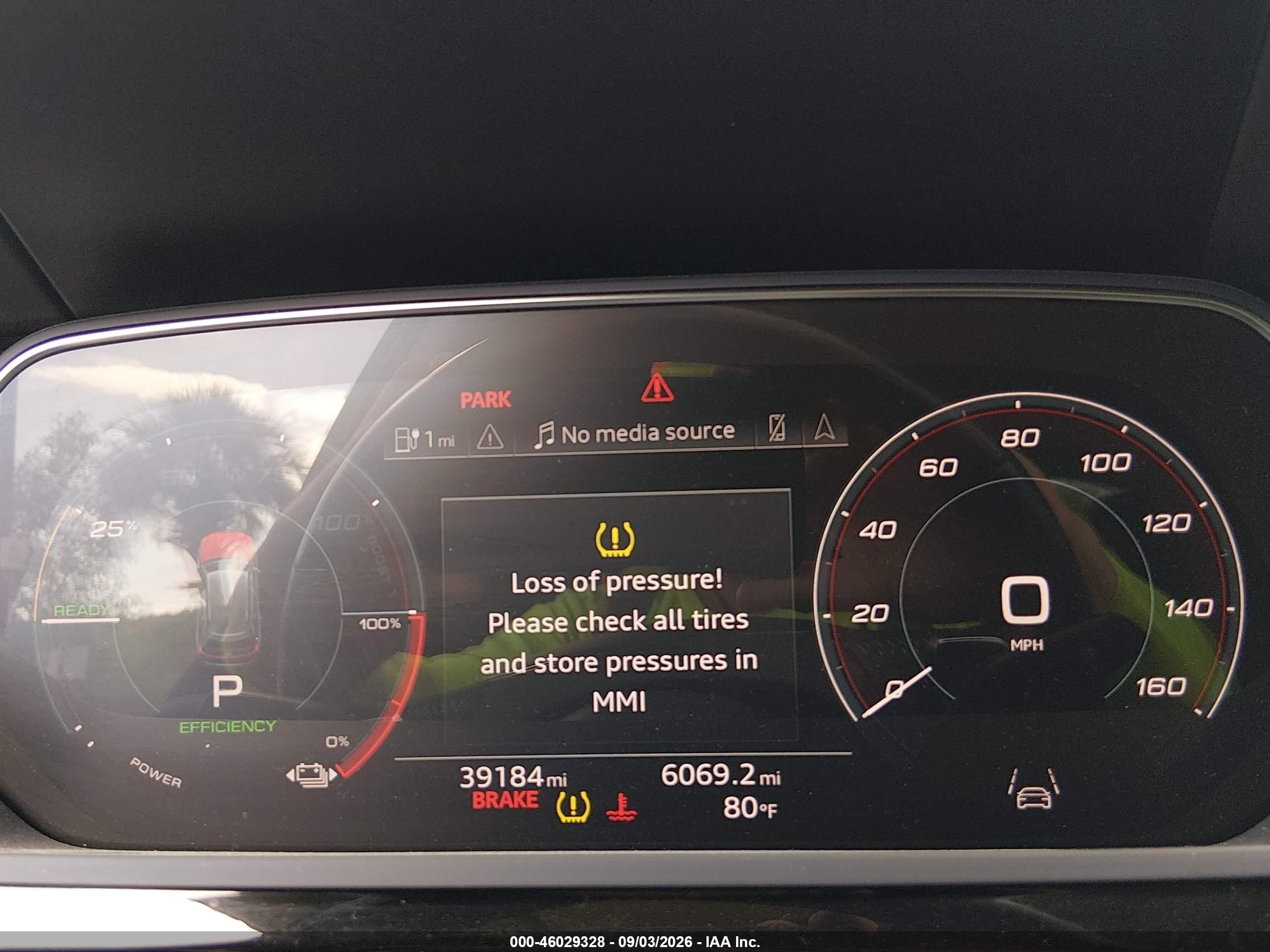 2021 Audi E-tron sportback VIN WA13AAGE5MB024350 IAAI salvage auction — Rear End, Certificate Of Destruction (Florida), sold $18,600 on 2026-10-07 (photo 7)