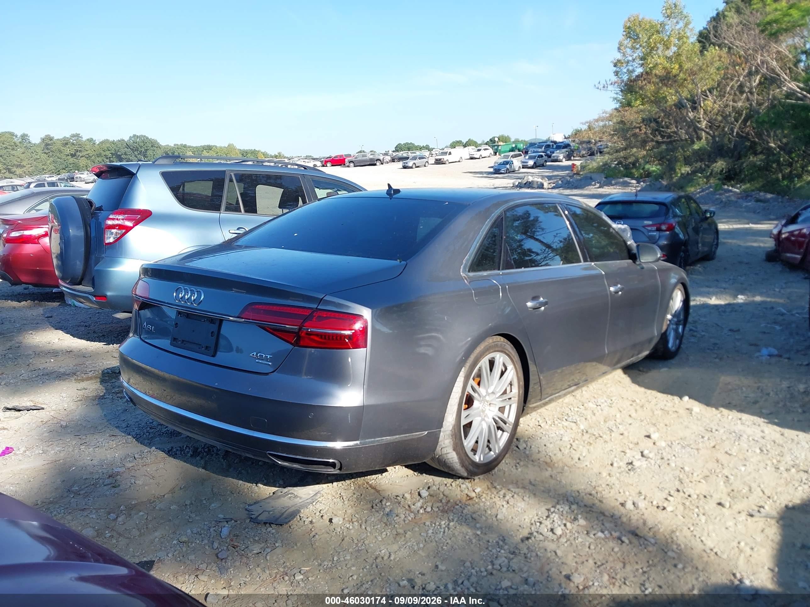 2015 Audi A8 VIN WAU32AFD1FN018149 IAAI salvage auction — Front End, Salvage (Georgia), sold $3,300 on 2026-10-06 (photo 4)