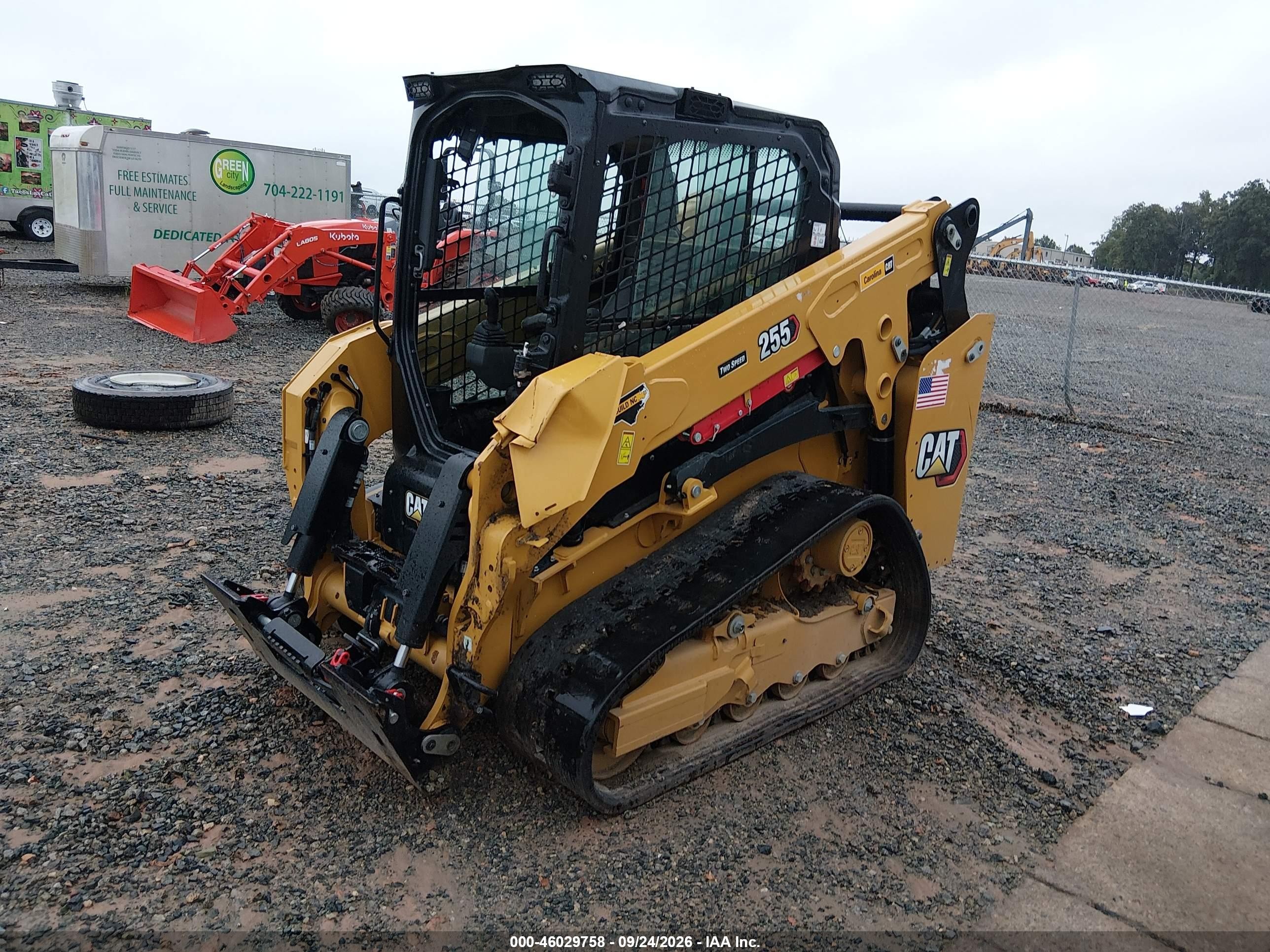 2026 Caterpillar 255 Track Loader VIN CAT00255CFL716447 IAAI salvage auction — Front End, Bill Of Sale (North Carolina), sold $25,100 on 2026-09-30 (photo 2)