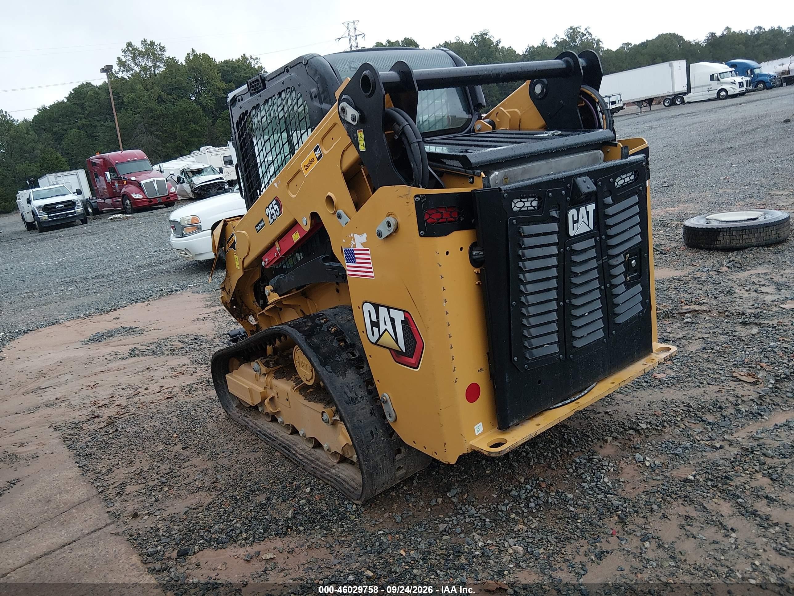 2026 Caterpillar 255 Track Loader VIN CAT00255CFL716447 IAAI salvage auction — Front End, Bill Of Sale (North Carolina), sold $25,100 on 2026-09-30 (photo 3)