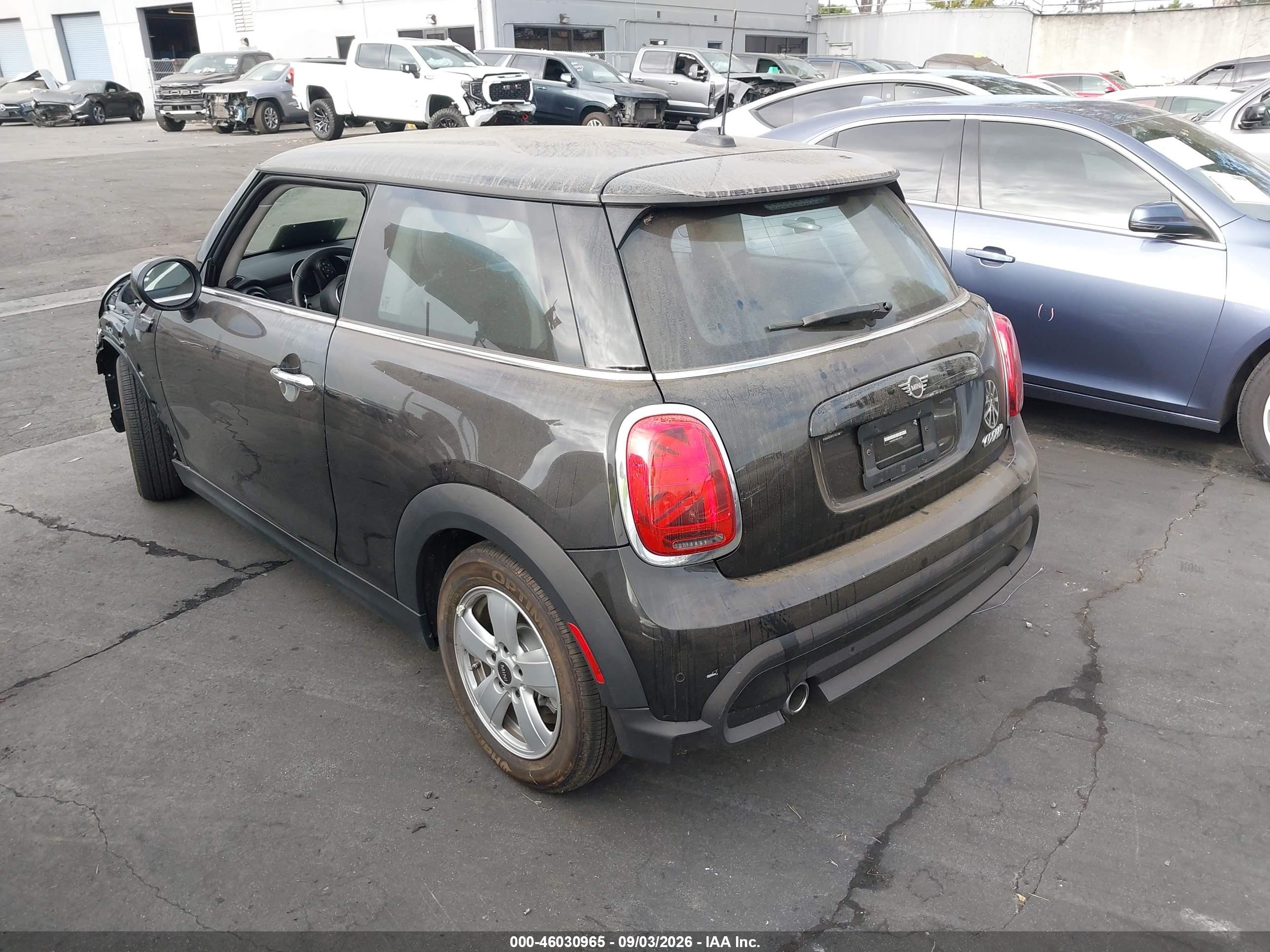 2024 Mini Hard top VIN WMW33DH00R2U37768 IAAI salvage auction — Front End, Salvage Certificate (California), sold $2,550 on 2026-09-13 (photo 3)