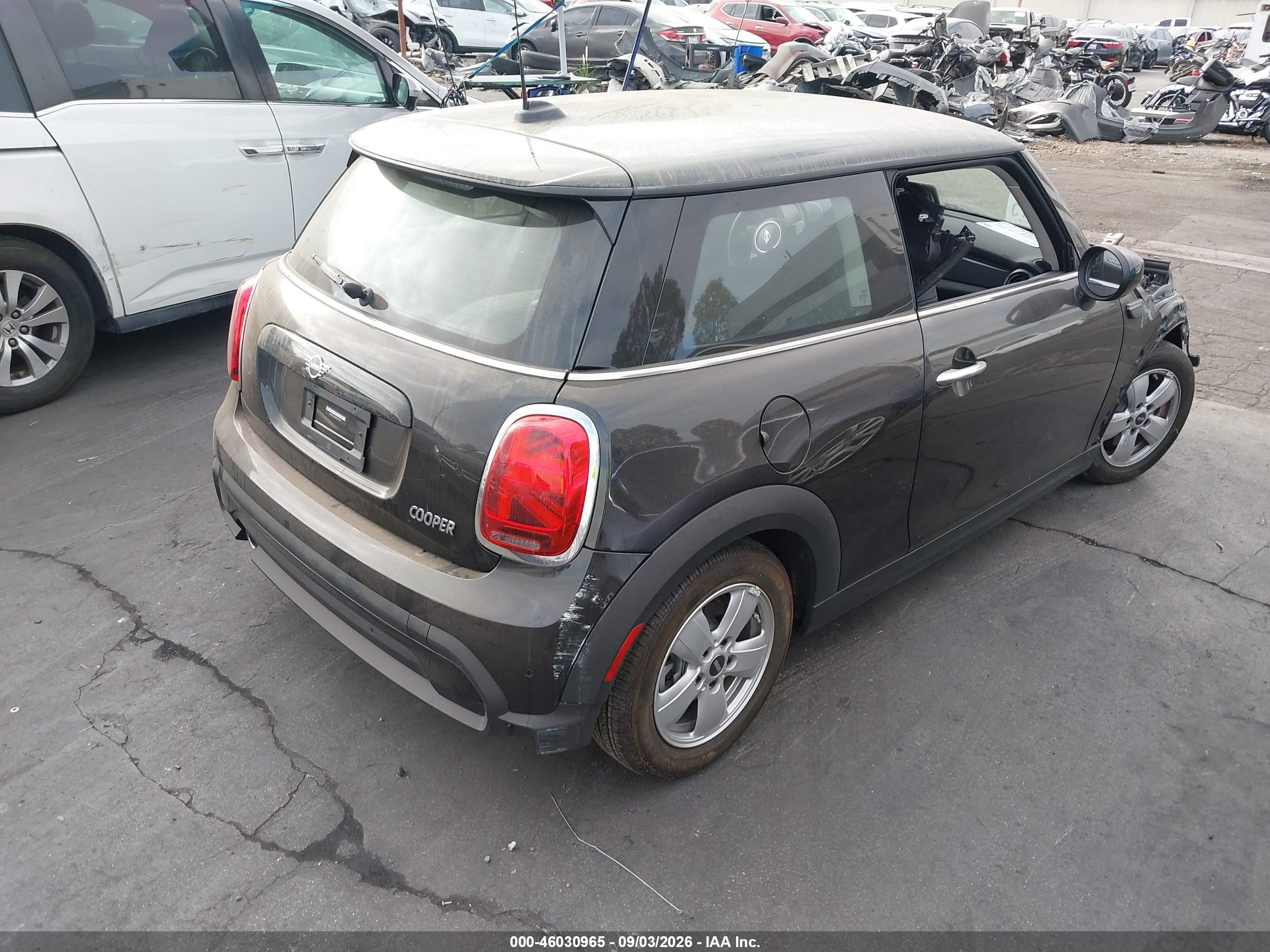 2024 Mini Hard top VIN WMW33DH00R2U37768 IAAI salvage auction — Front End, Salvage Certificate (California), sold $2,550 on 2026-09-13 (photo 4)