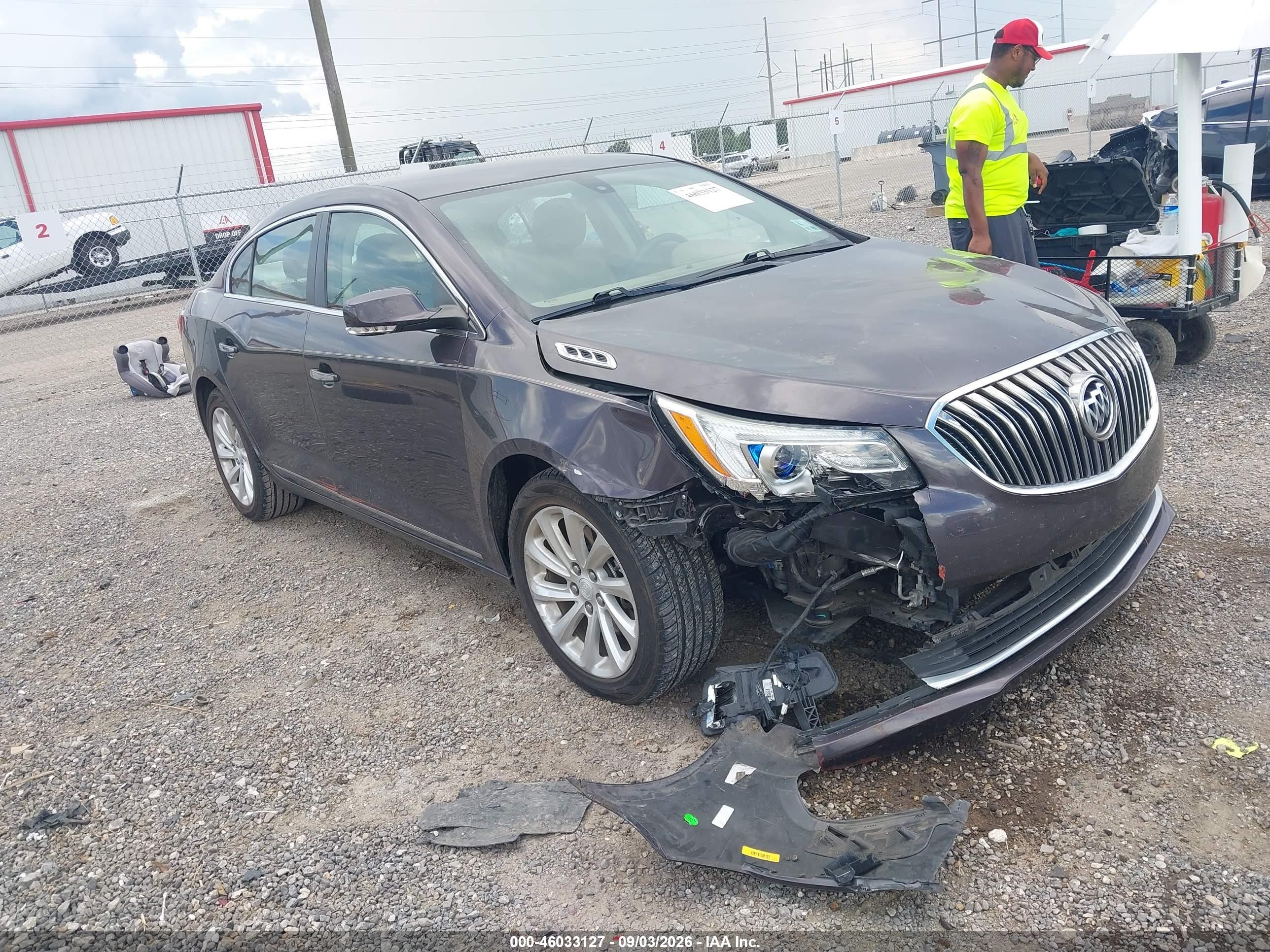 2014 Buick LaCrosse VIN 1G4GB5G39EF276022 IAAI salvage auction — Unknown, Salvage (Louisiana), sold $2,350 on 2026-09-25 (photo 1)