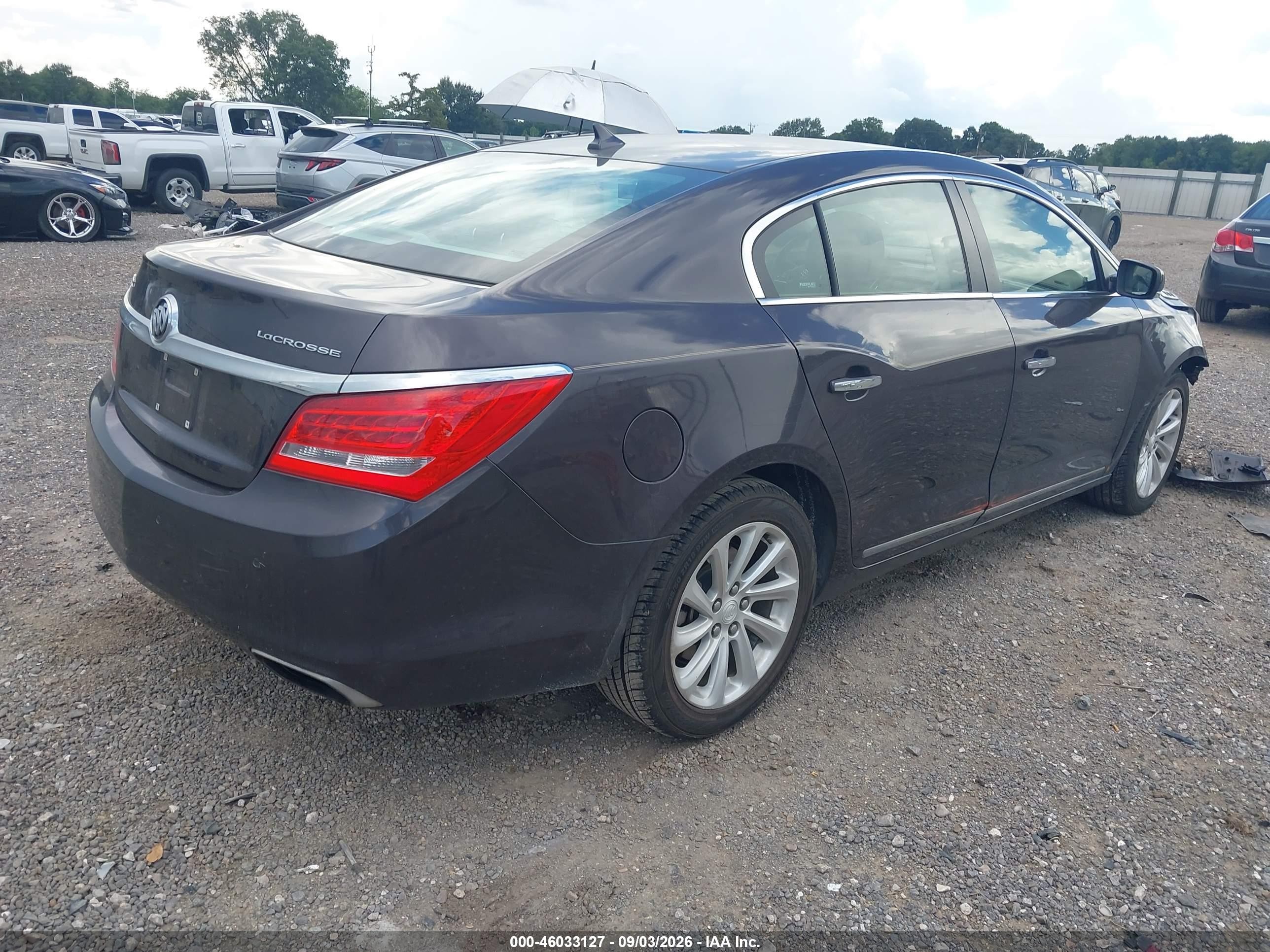 2014 Buick LaCrosse VIN 1G4GB5G39EF276022 IAAI salvage auction — Unknown, Salvage (Louisiana), sold $2,350 on 2026-09-25 (photo 4)