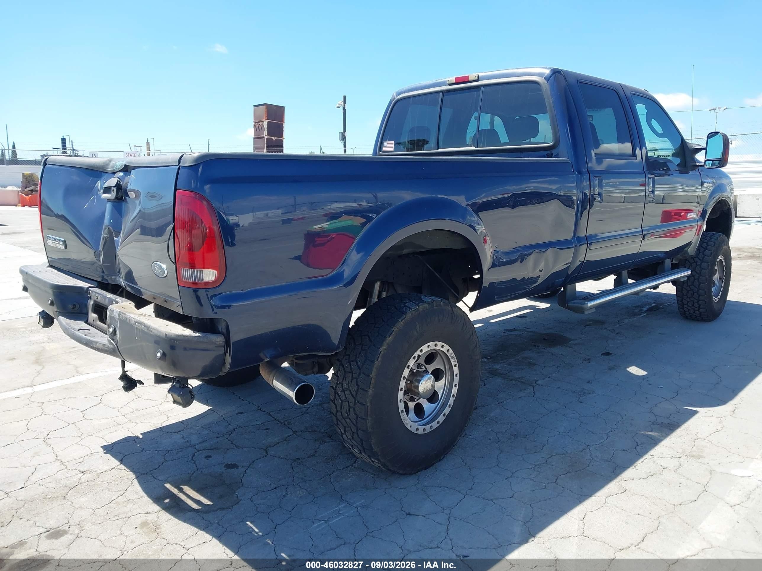 2006 Ford F-250 VIN 1FTSW21P06EB63323 IAAI salvage auction — Rear End, Salvage (California), sold $1,950 on 2026-09-13 (photo 4)