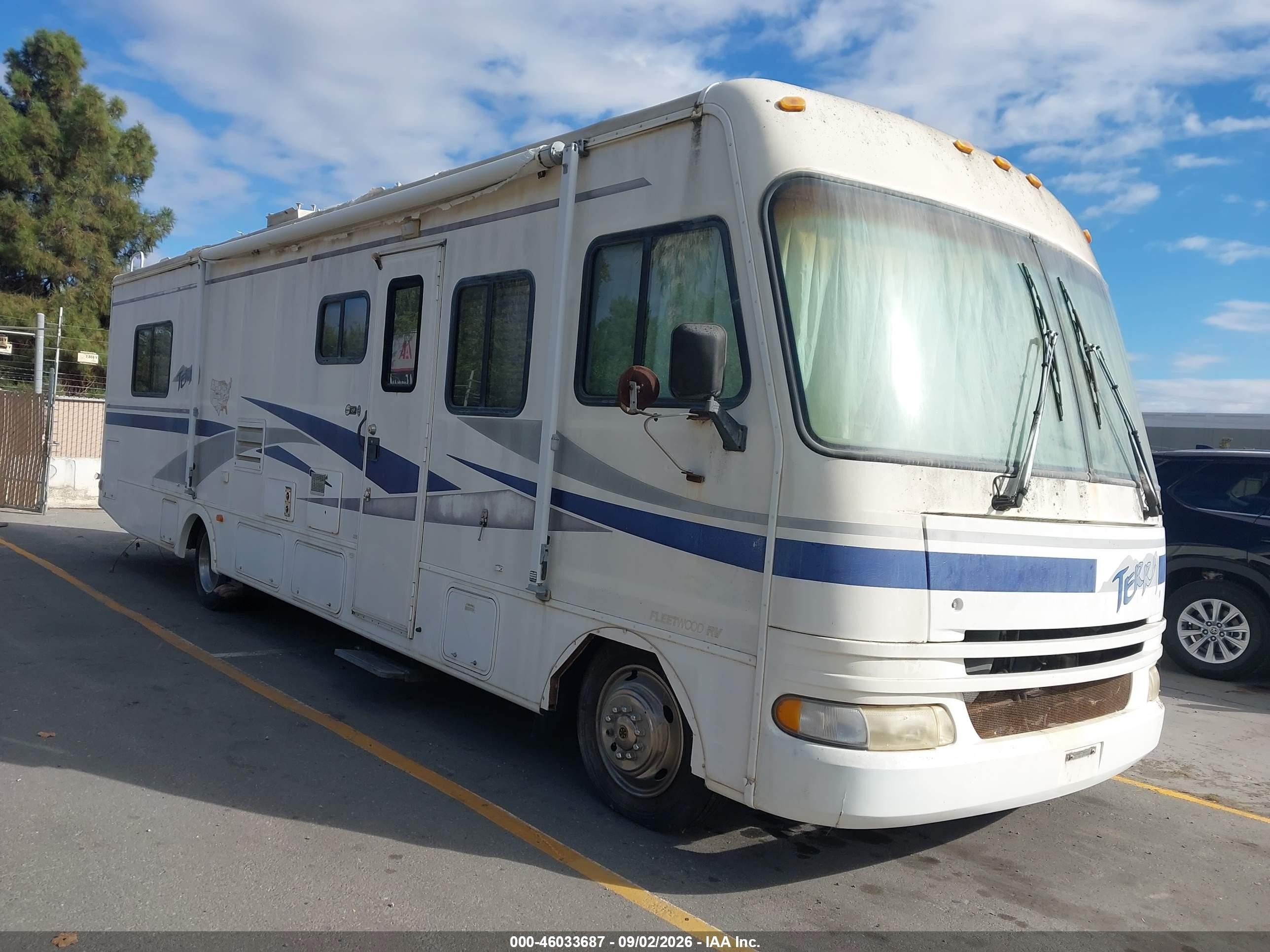 2002 Workhorse Custom Chassis Motorhome Chassis VIN 5B4LP57GX23347027 IAAI salvage auction — Normal Wear, Clear - Dealer Only (California), sold $1,450 on 2026-09-21 (photo 1)