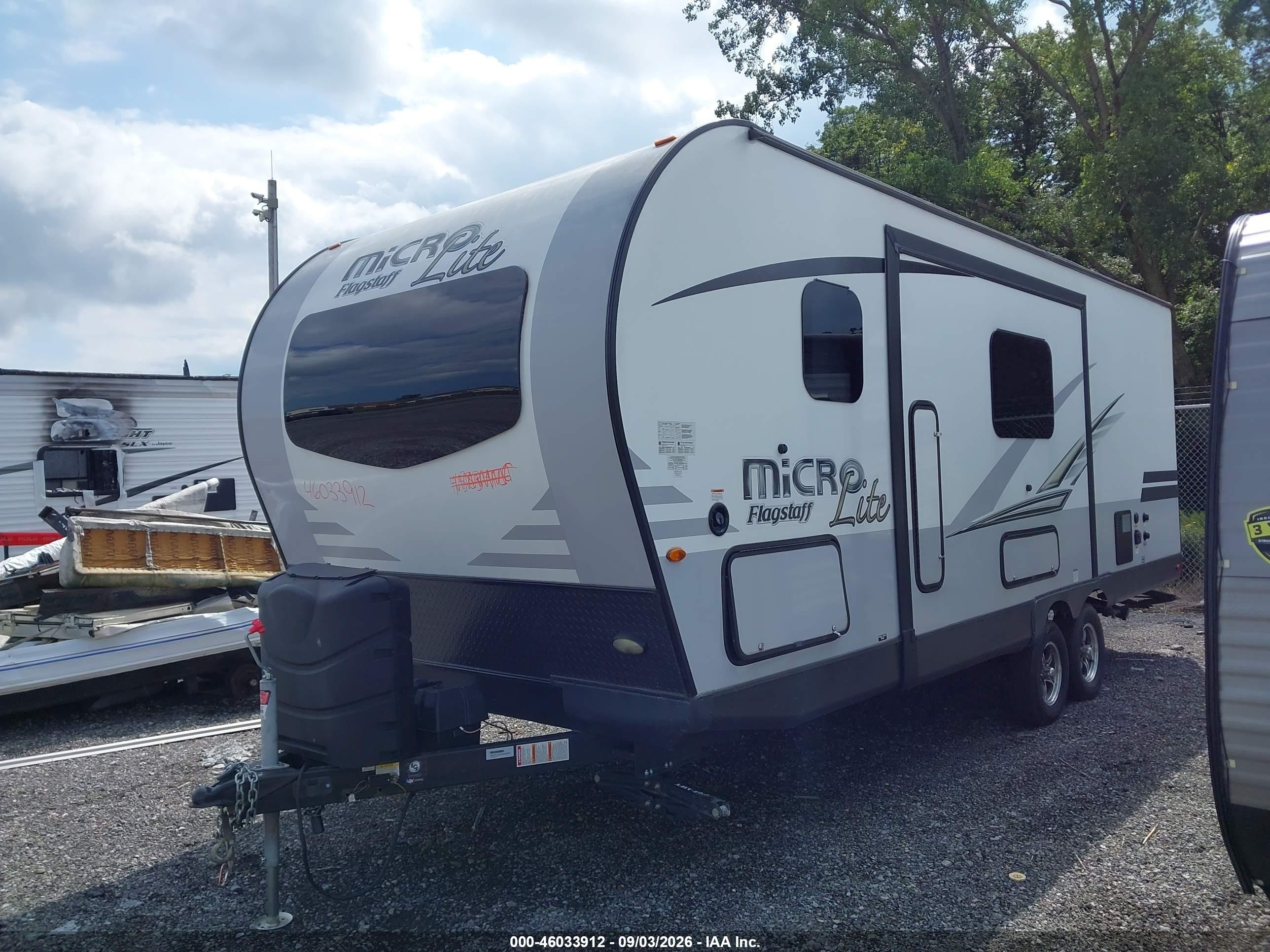 2019 Flagstaff Micro Lite VIN 4X4TFLA2XKD429522 IAAI salvage auction — Top/Roof, Mv-907A (New York), sold $5,000 on 2026-09-16 (photo 2)