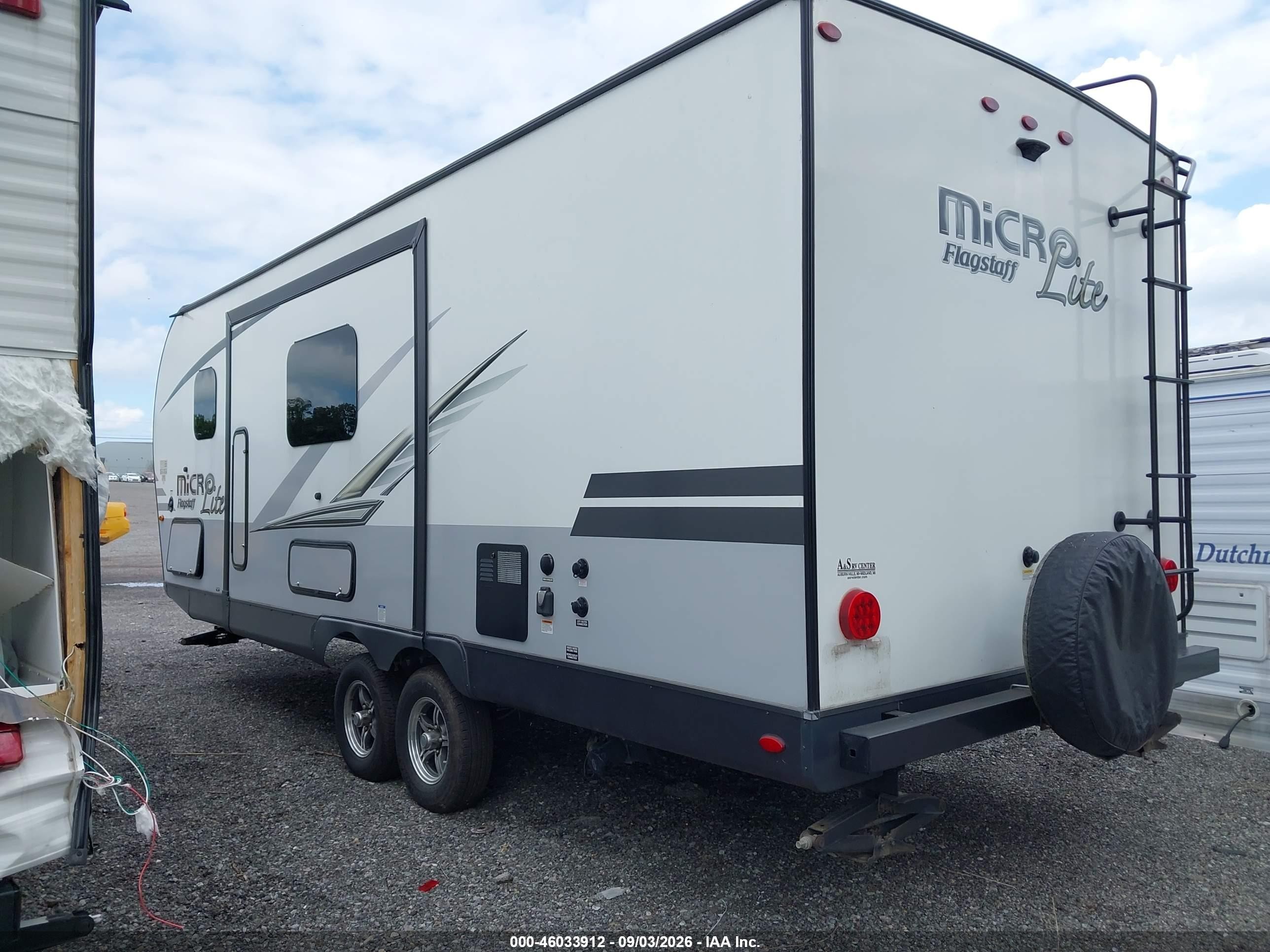 2019 Flagstaff Micro Lite VIN 4X4TFLA2XKD429522 IAAI salvage auction — Top/Roof, Mv-907A (New York), sold $5,000 on 2026-09-16 (photo 3)