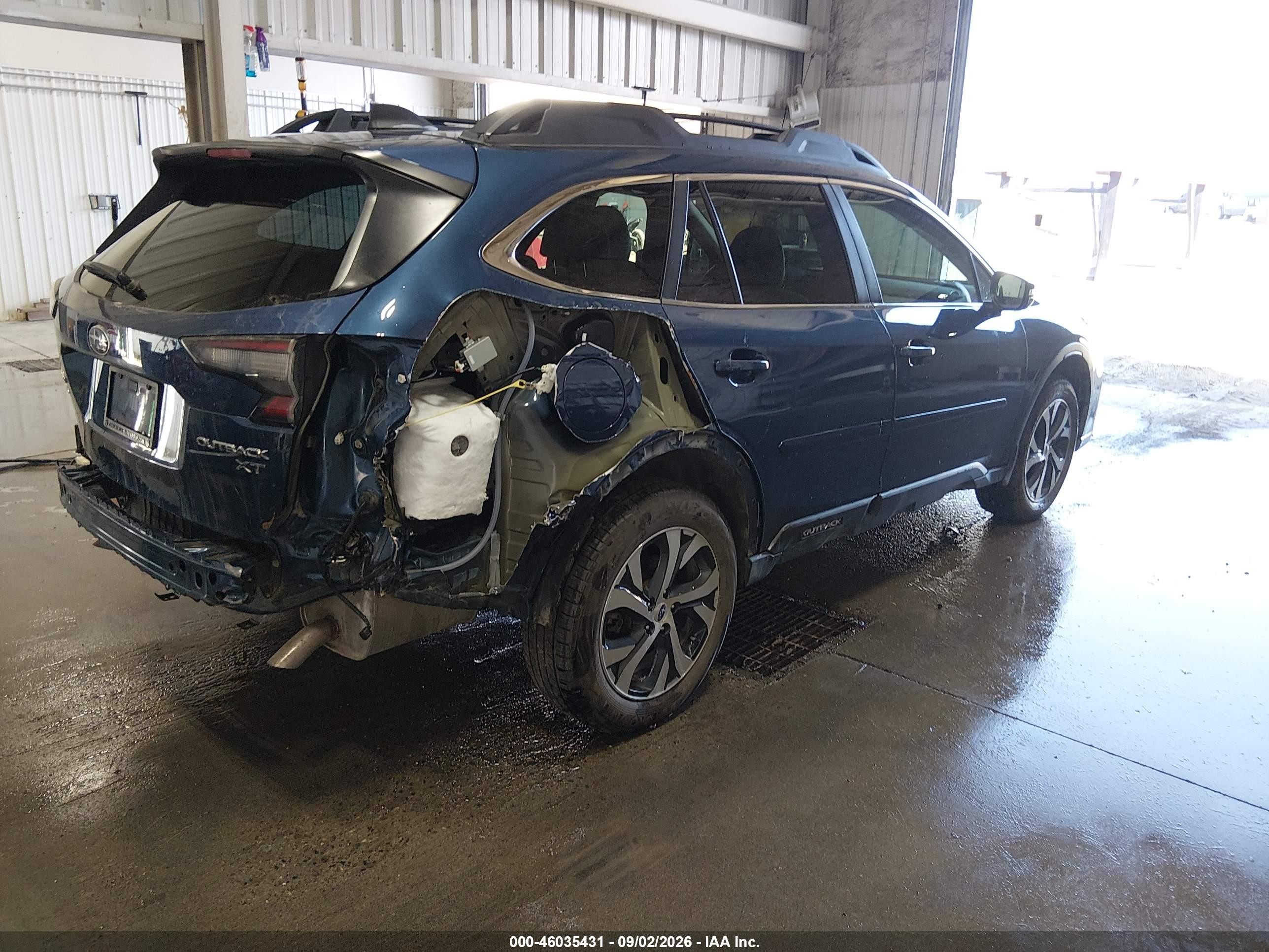 2022 Subaru Outback VIN 4S4BTGND1N3272594 IAAI salvage auction — Rear End, Bill Of Sale (Alaska), sold $5,800 on 2026-09-08 (photo 4)