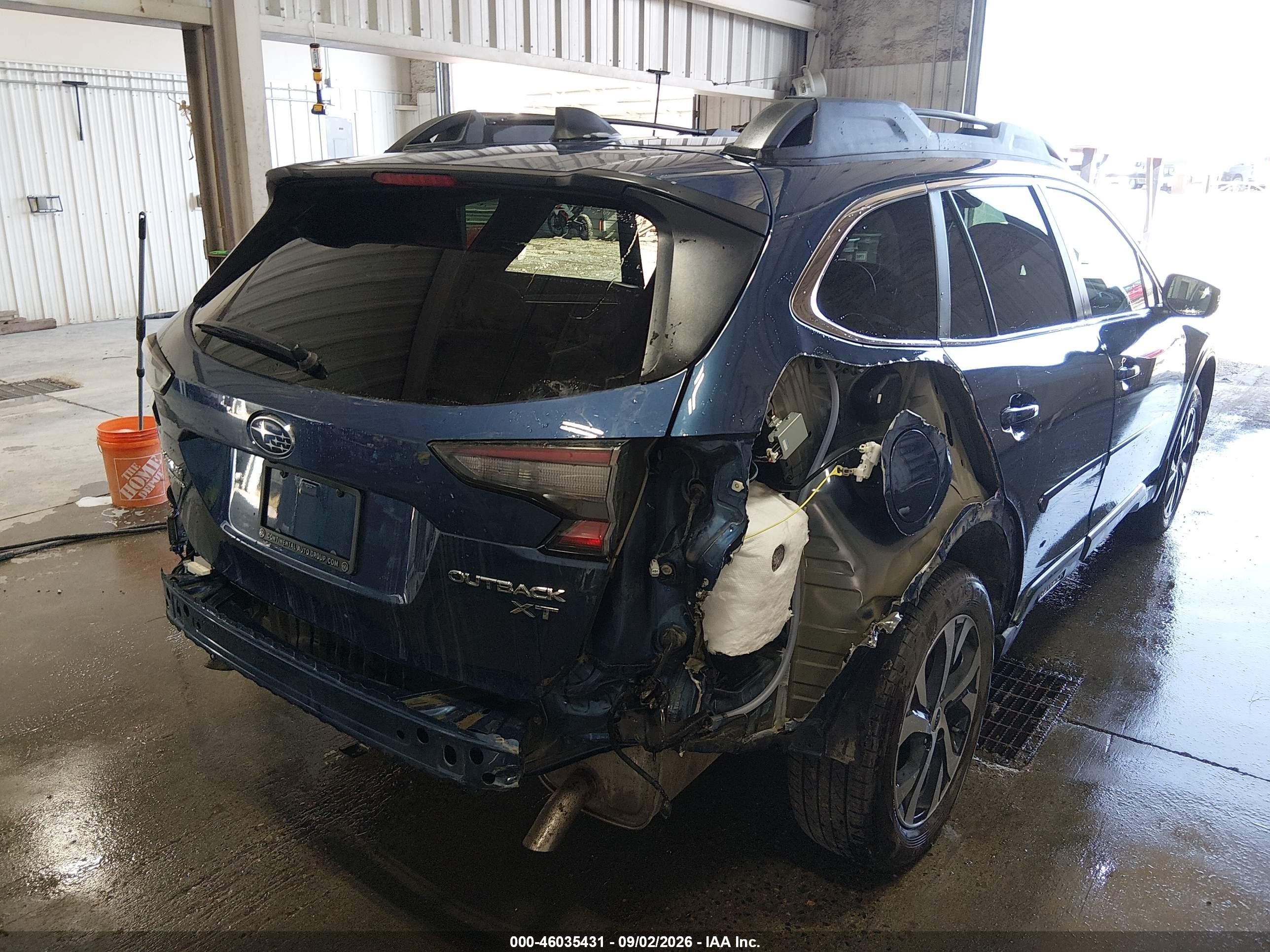 2022 Subaru Outback VIN 4S4BTGND1N3272594 IAAI salvage auction — Rear End, Bill Of Sale (Alaska), sold $5,800 on 2026-09-08 (photo 6)