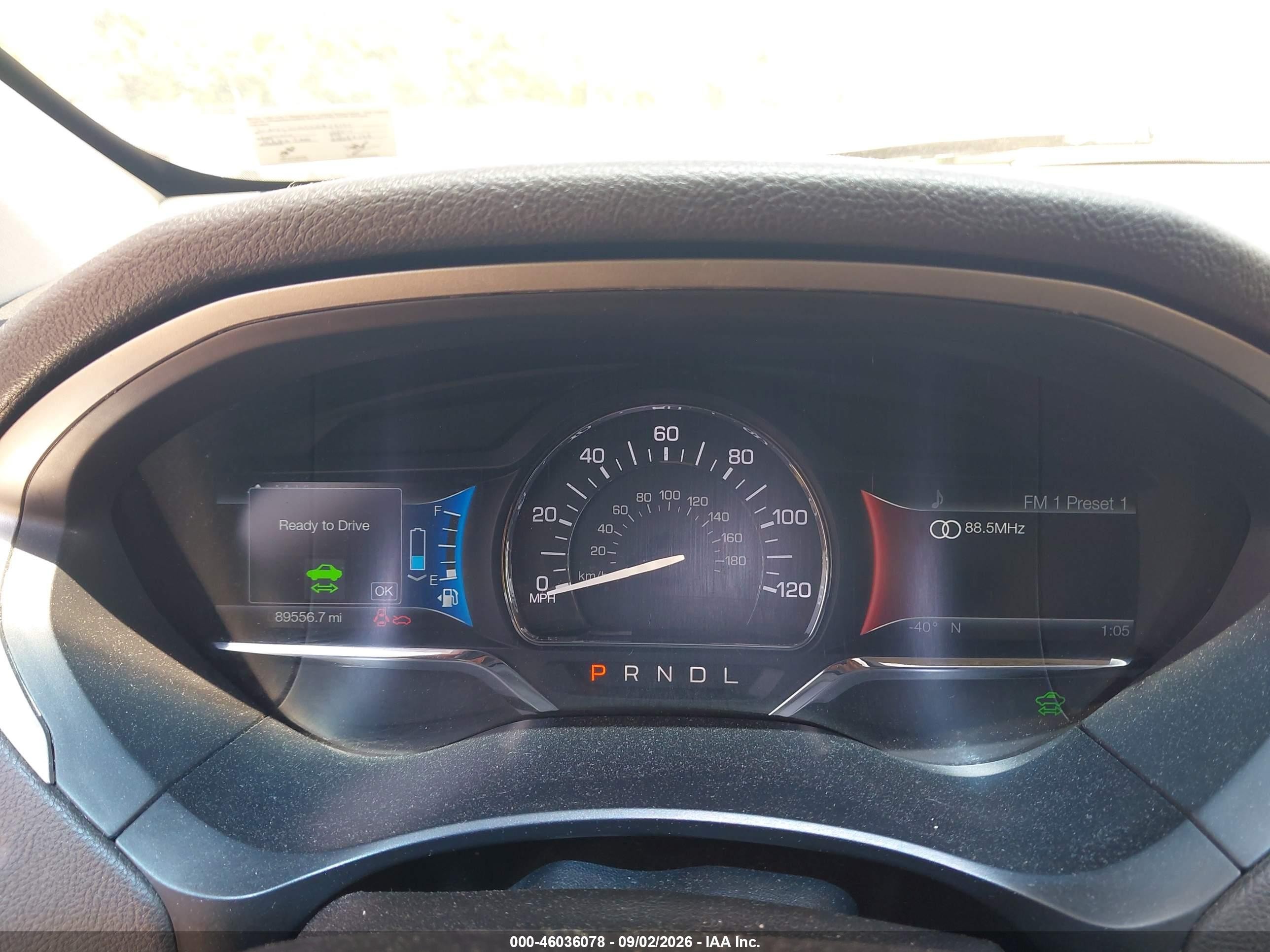 2014 Lincoln MKZ VIN 3LN6L2LU5ER824395 IAAI salvage auction — Front End, Clear (Virginia), sold $1,700 on 2026-09-23 (photo 7)