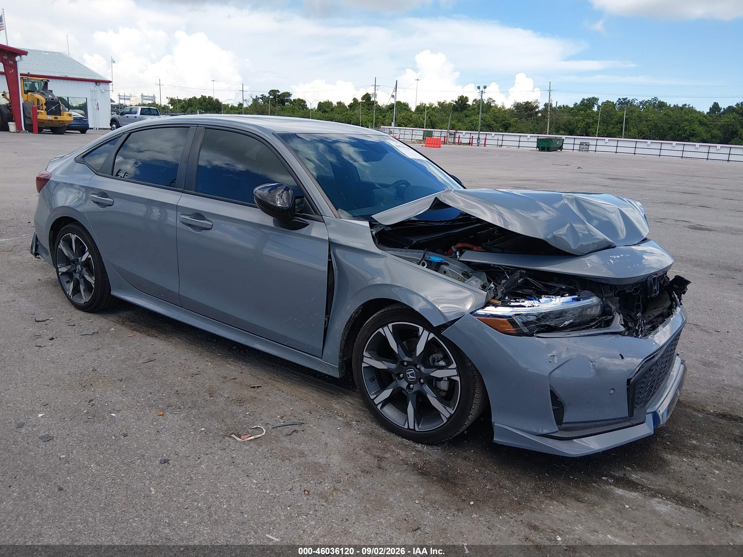 2025 Honda Civic Hybrid VIN 2HGFE4F86SH326952 — IAAI salvage auction photo
