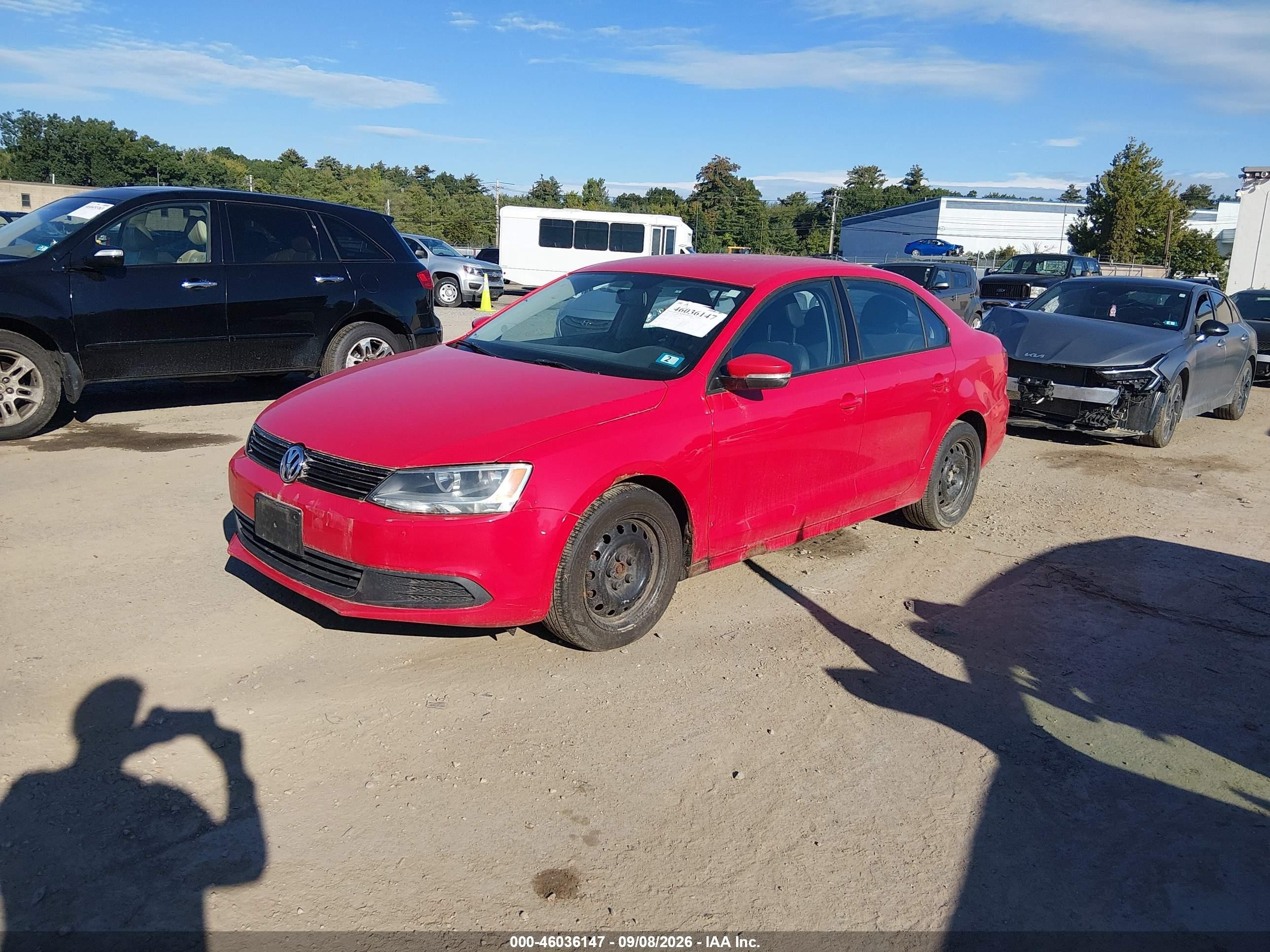 2011 Volkswagen Jetta VIN 3VWDZ7AJ2BM066554 IAAI salvage auction — Normal Wear, Original (New Hampshire), sold $300 on 2026-09-09 (photo 2)