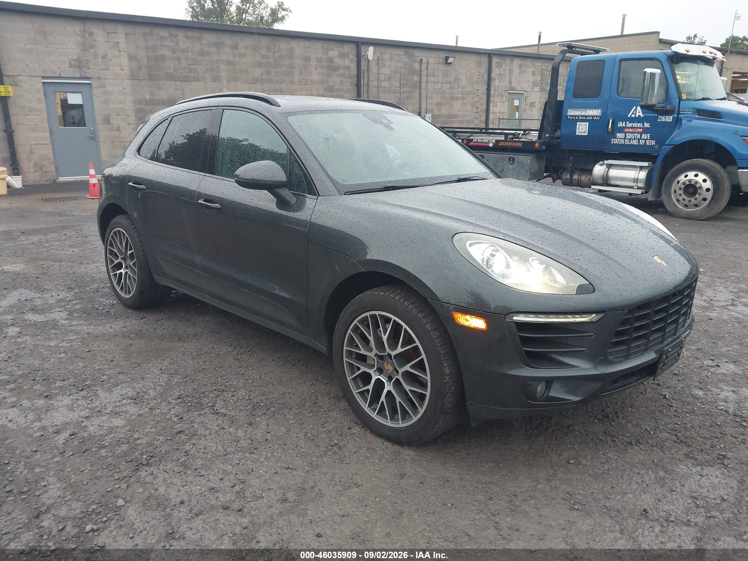 2017 Porsche Macan VIN WP1AB2A56HLB11794 IAAI salvage auction — Normal Wear, Clear (New York), sold $8,000 on 2026-09-17 (photo 1)