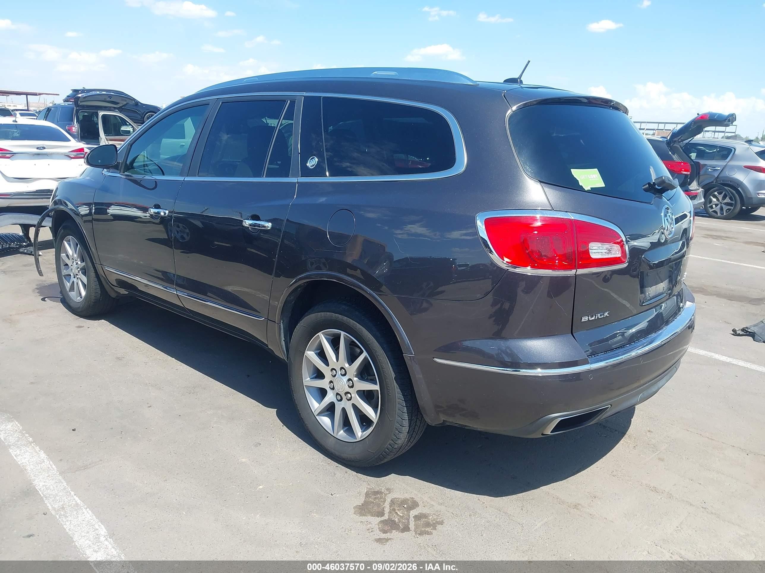 2014 Buick Enclave VIN 5GAKRBKD9EJ147737 IAAI salvage auction — Front End, Salvage (Arizona), sold $725 on 2026-09-07 (photo 3)