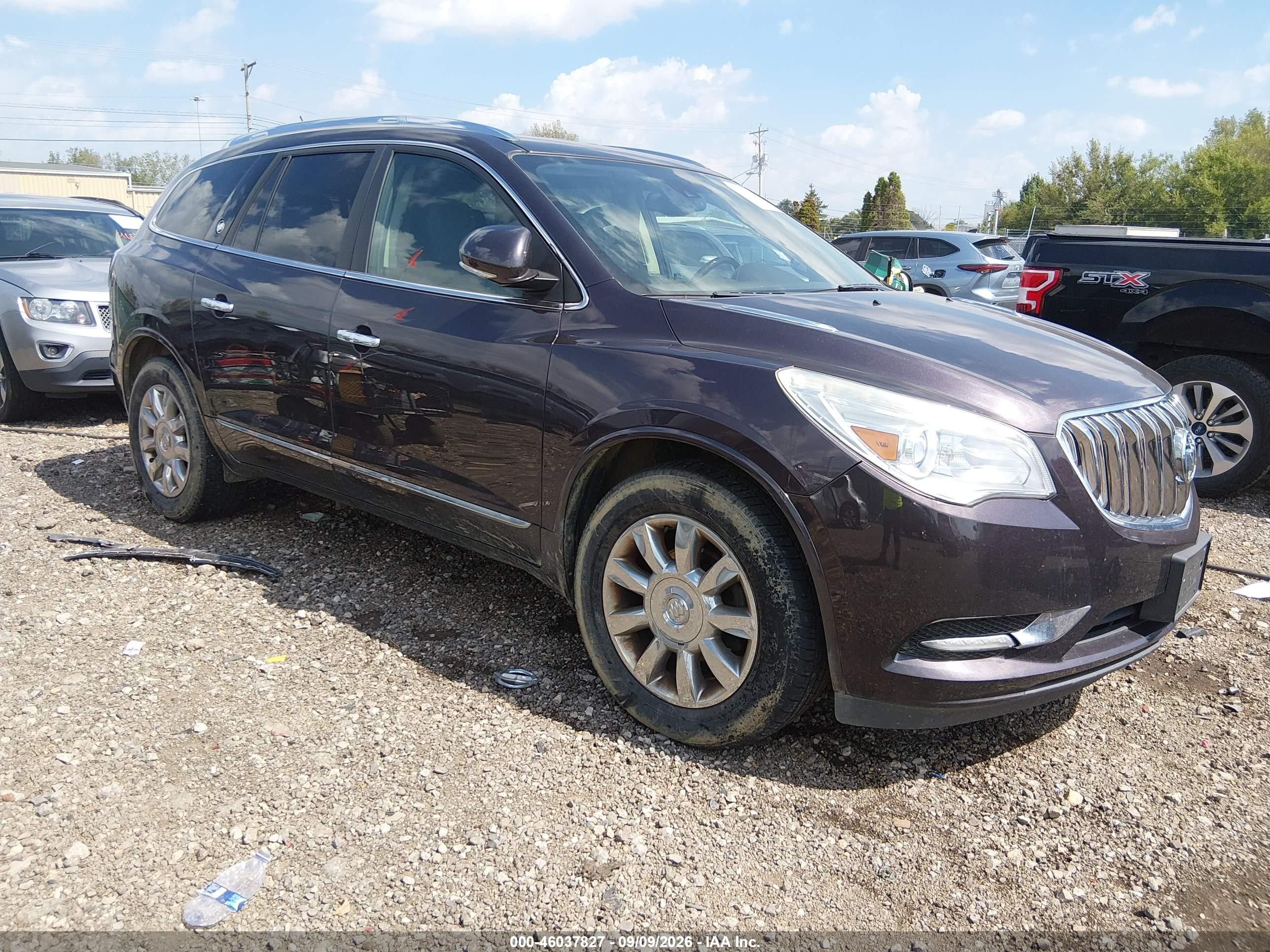 2015 Buick Enclave VIN 5GAKVBKD4FJ144094 IAAI salvage auction — Side, Salvage (Ohio), sold $800 on 2026-09-19 (photo 1)