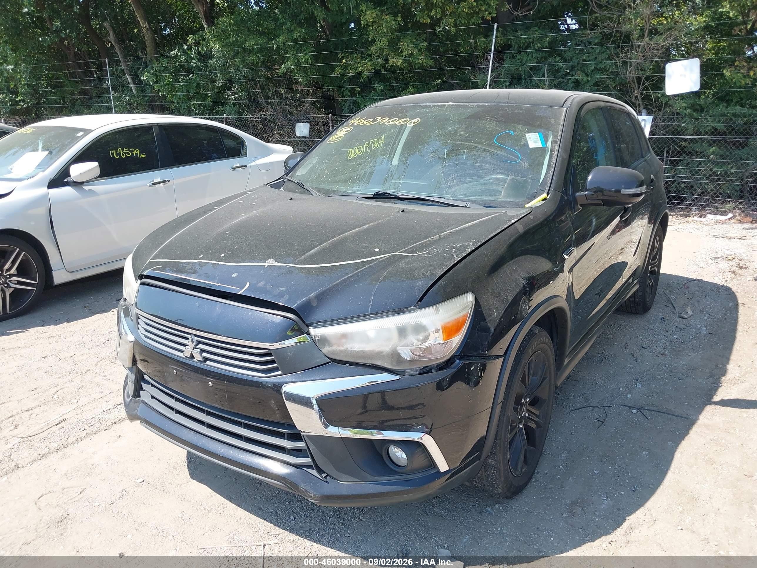 2017 Mitsubishi Outlander VIN JA4AP3AUXHZ039652 IAAI salvage auction — Front End, Clear (Indiana), sold $1,100 on 2026-09-09 (photo 6)
