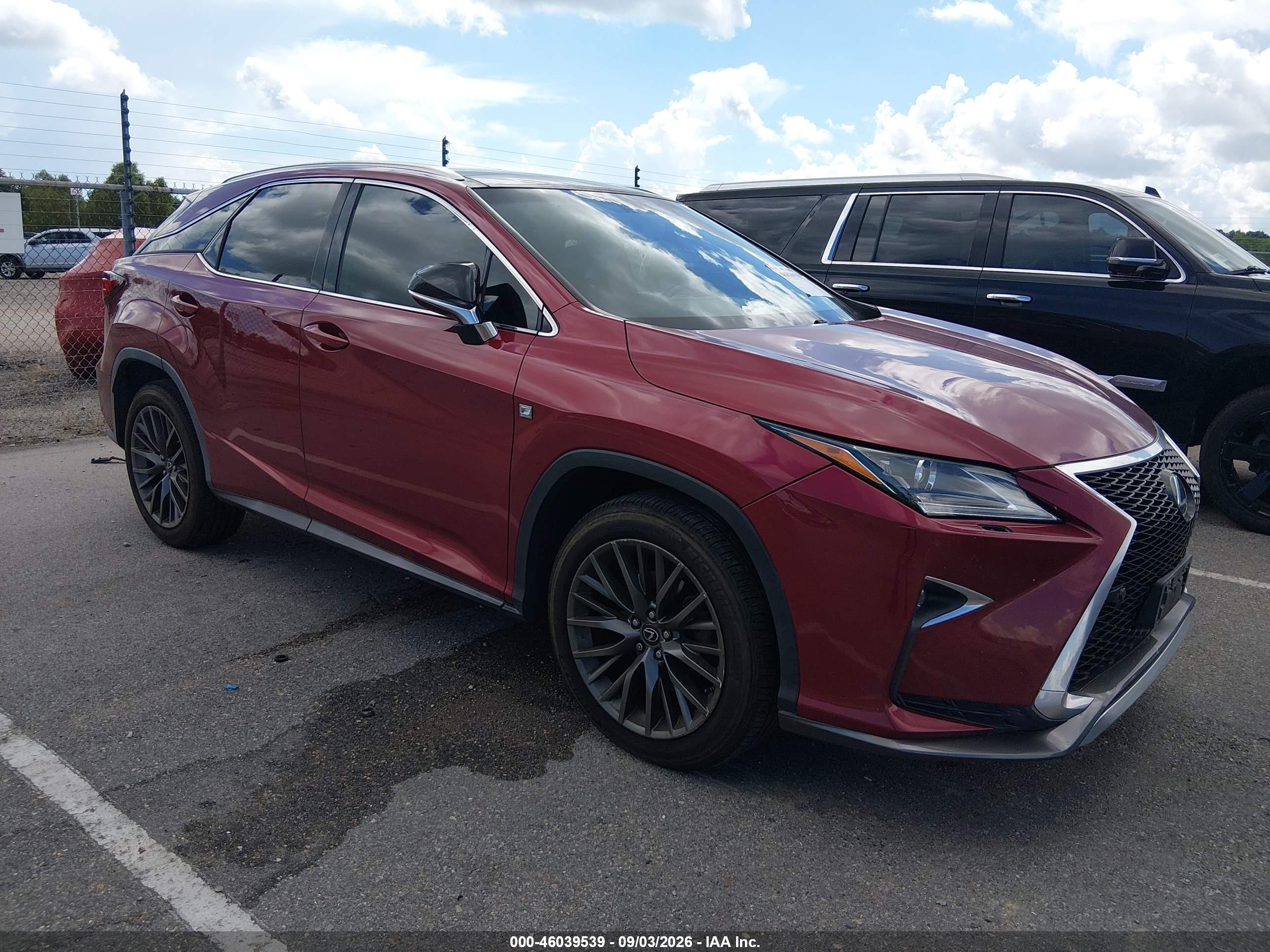 2016 Lexus RX 350 VIN 2T2BZMCA4GC012898 — IAAI salvage auction photo