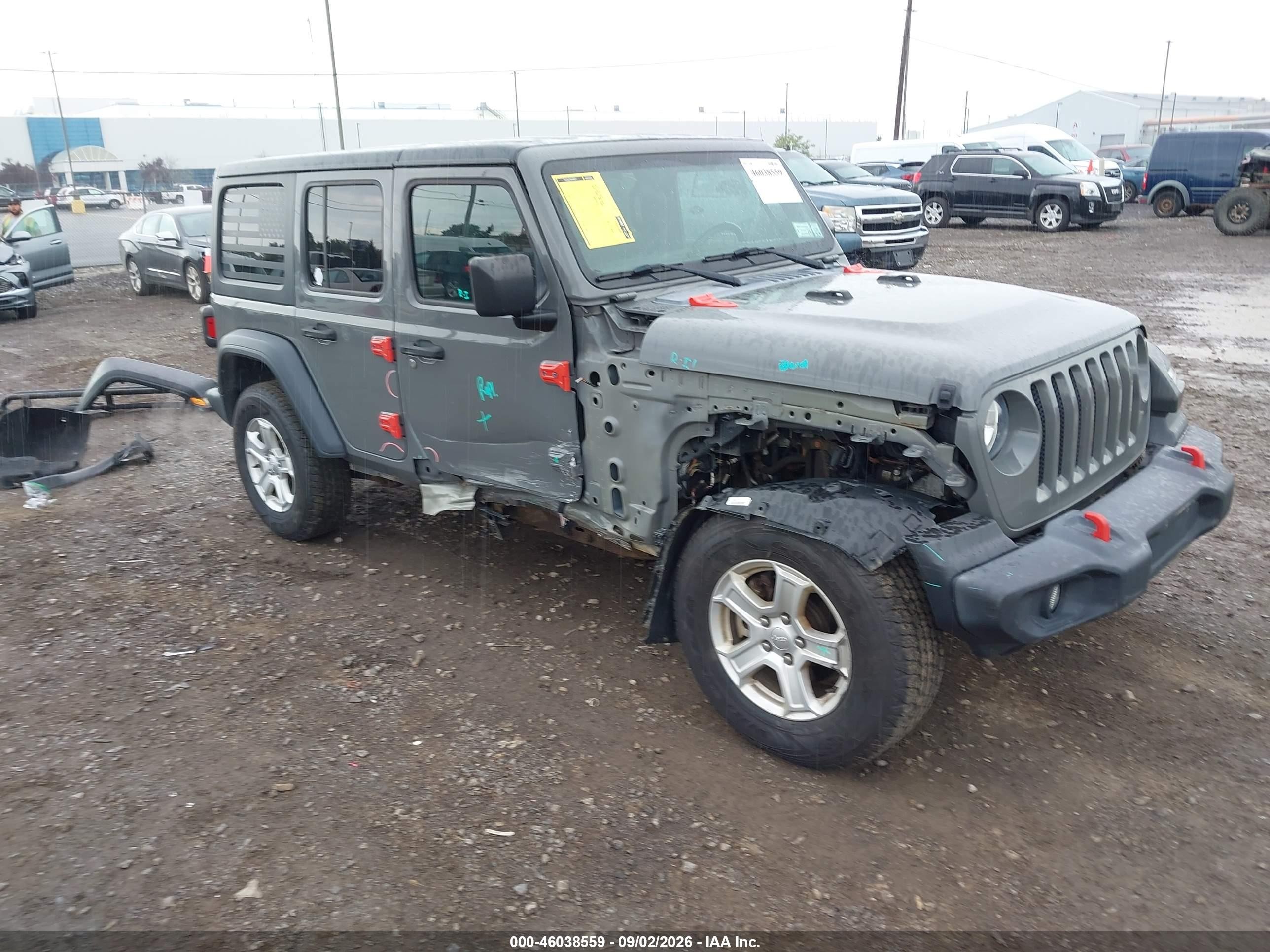 2019 Jeep Wrangler Unlimited VIN 1C4HJXDN9KW683914 — IAAI salvage auction photo