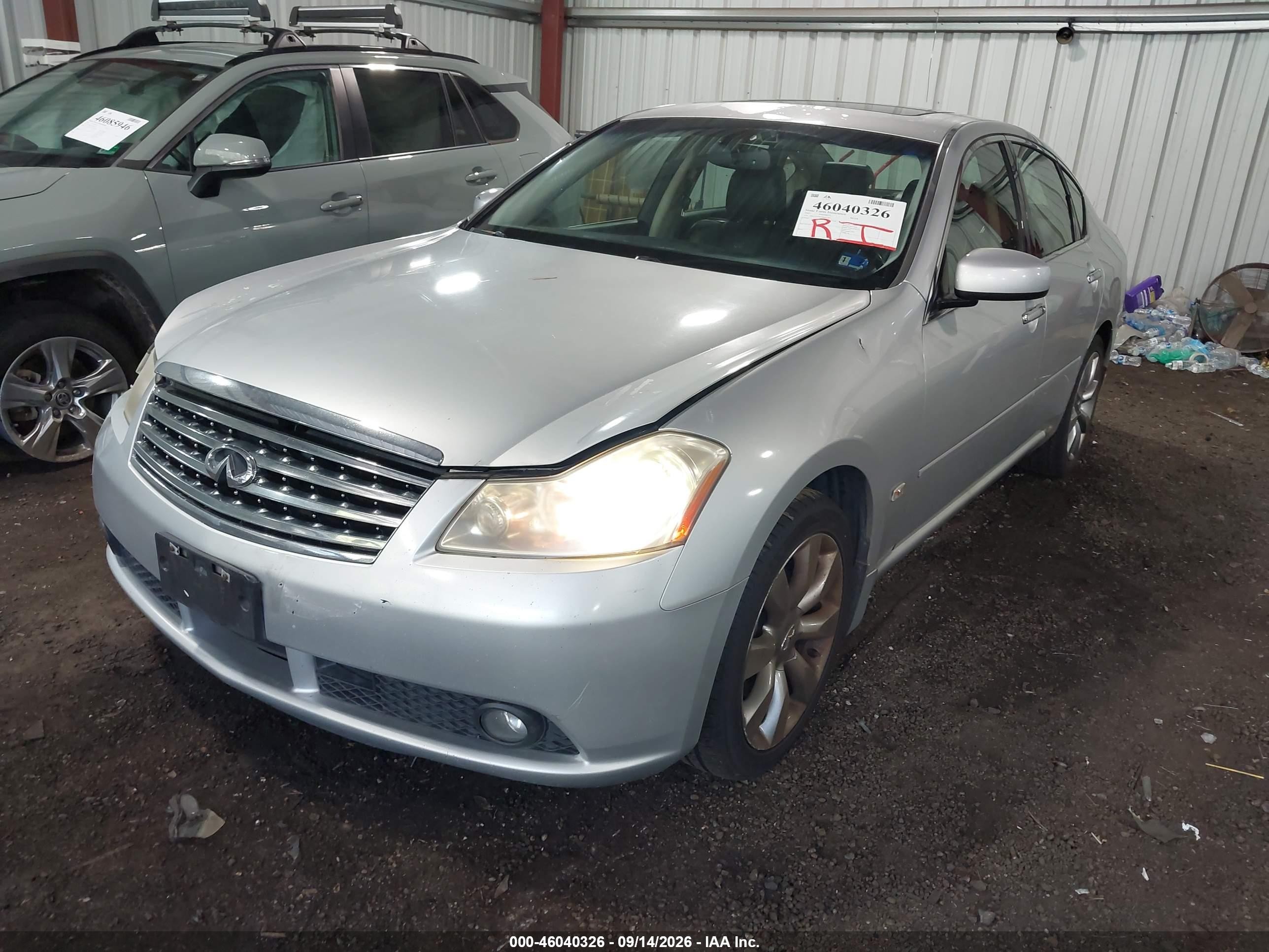 2007 Infiniti M VIN JNKAY01F07M462463 IAAI salvage auction — Front End, Clear (Virginia), sold $775 on 2026-09-26 (photo 2)