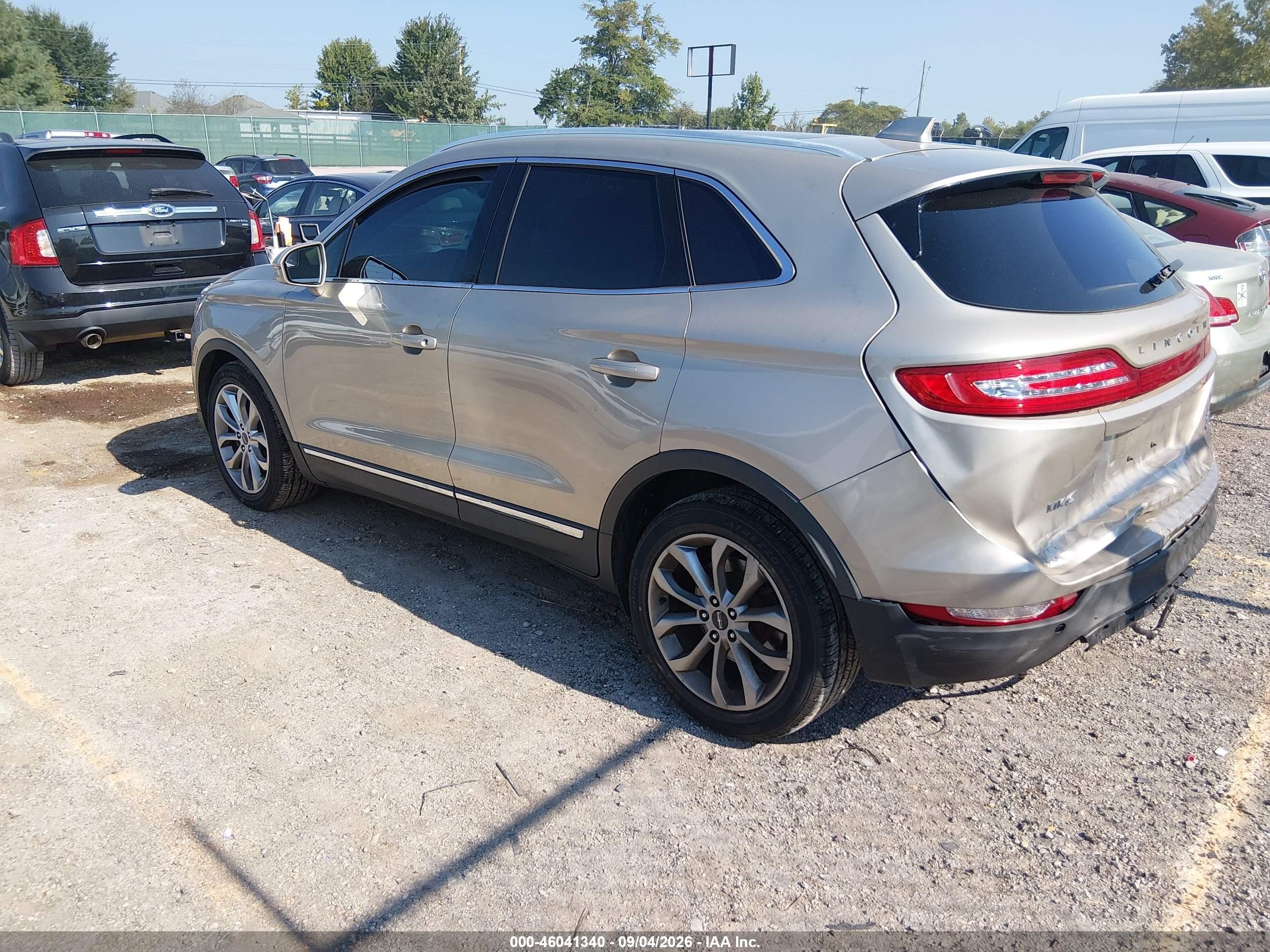 2015 Lincoln MKC VIN 5LMCJ1A93FUJ20284 IAAI salvage auction — Rear End, Salvage (Idaho), sold $850 on 2026-09-19 (photo 3)