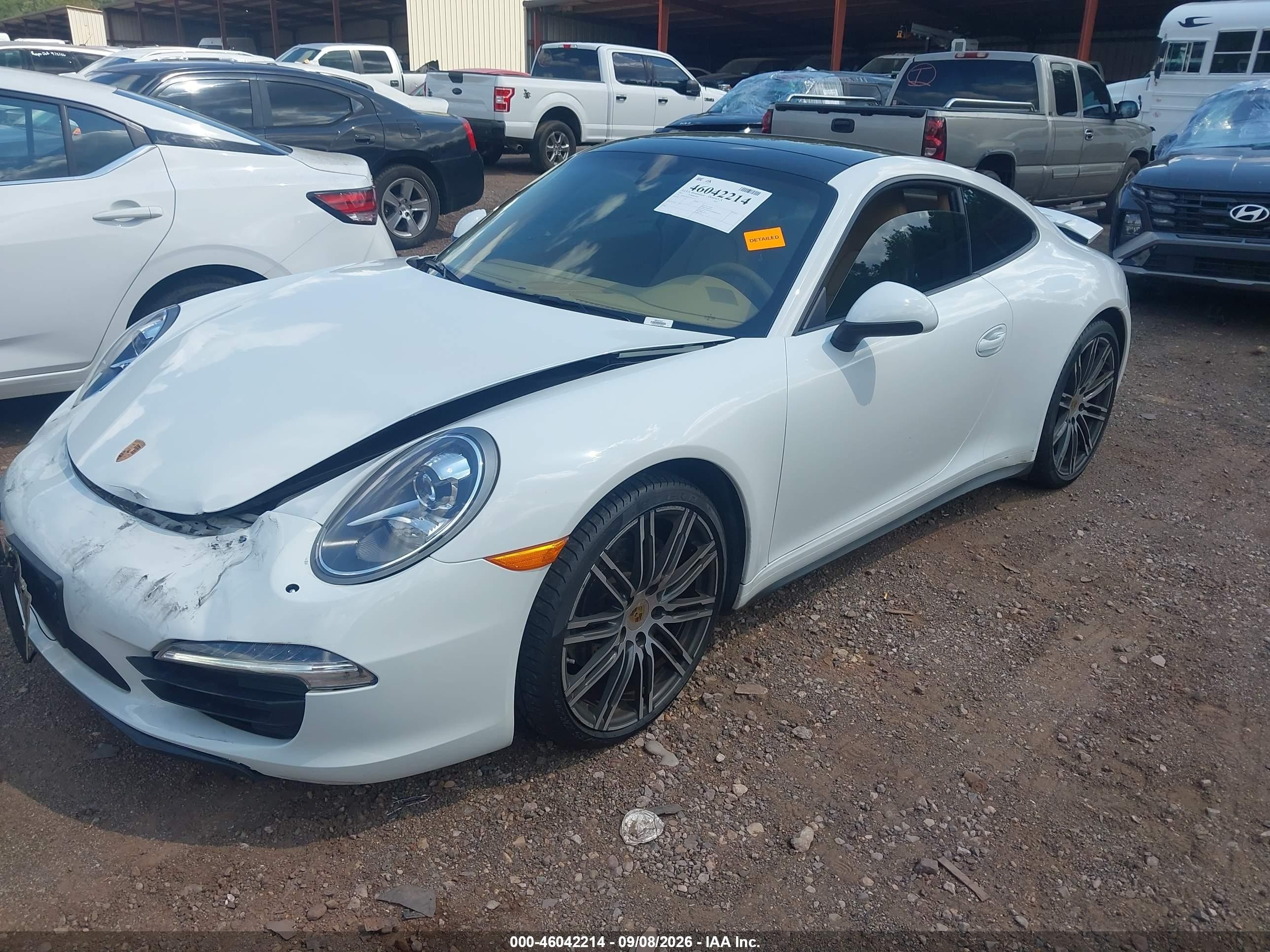 2015 Porsche 911 VIN WP0AA2A93FS106353 IAAI salvage auction — Front End, Salvage (Alabama), sold $34,250 on 2026-09-19 (photo 2)