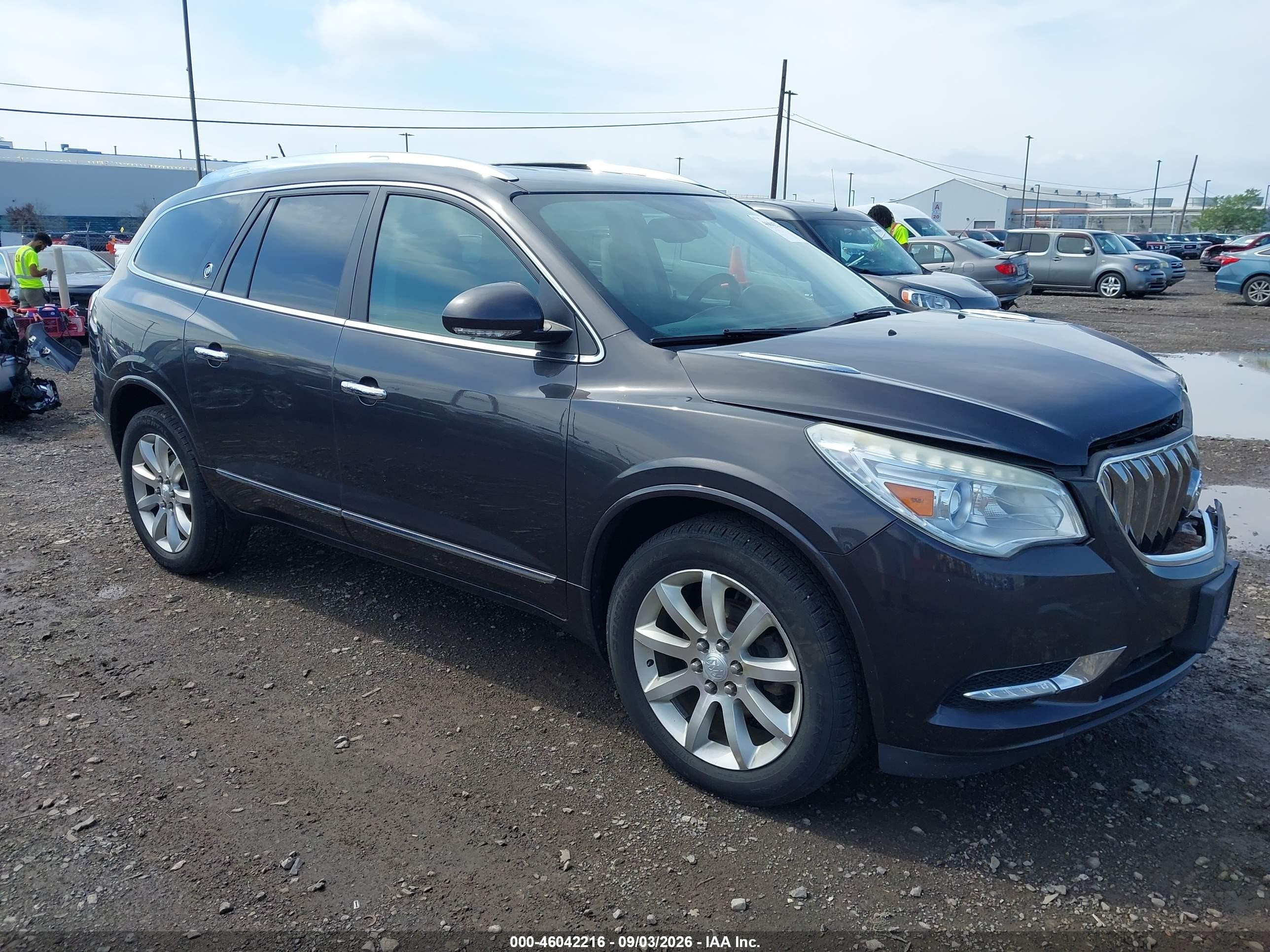 2014 Buick Enclave VIN 5GAKVBKD2EJ287088 IAAI salvage auction — Front End, Mv-907A (New York), sold $600 on 2026-09-11 (photo 1)