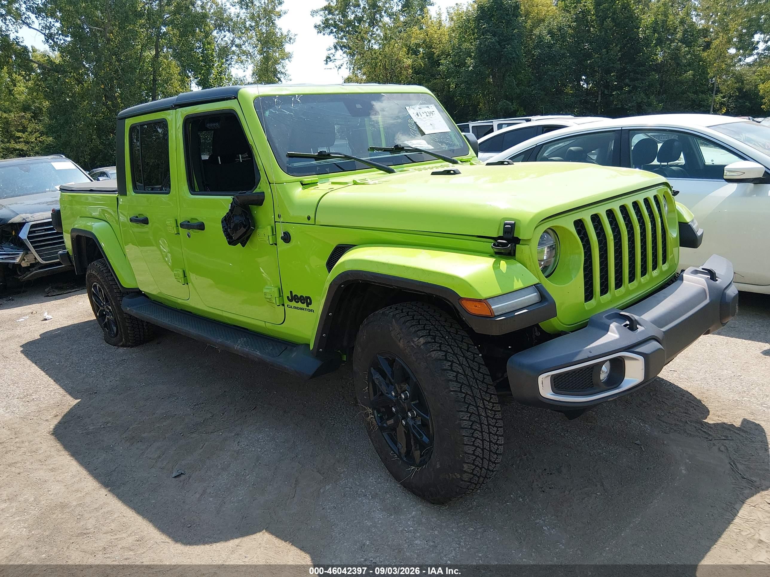 2021 Jeep Gladiator VIN 1C6HJTAG6ML604886 — IAAI salvage auction photo