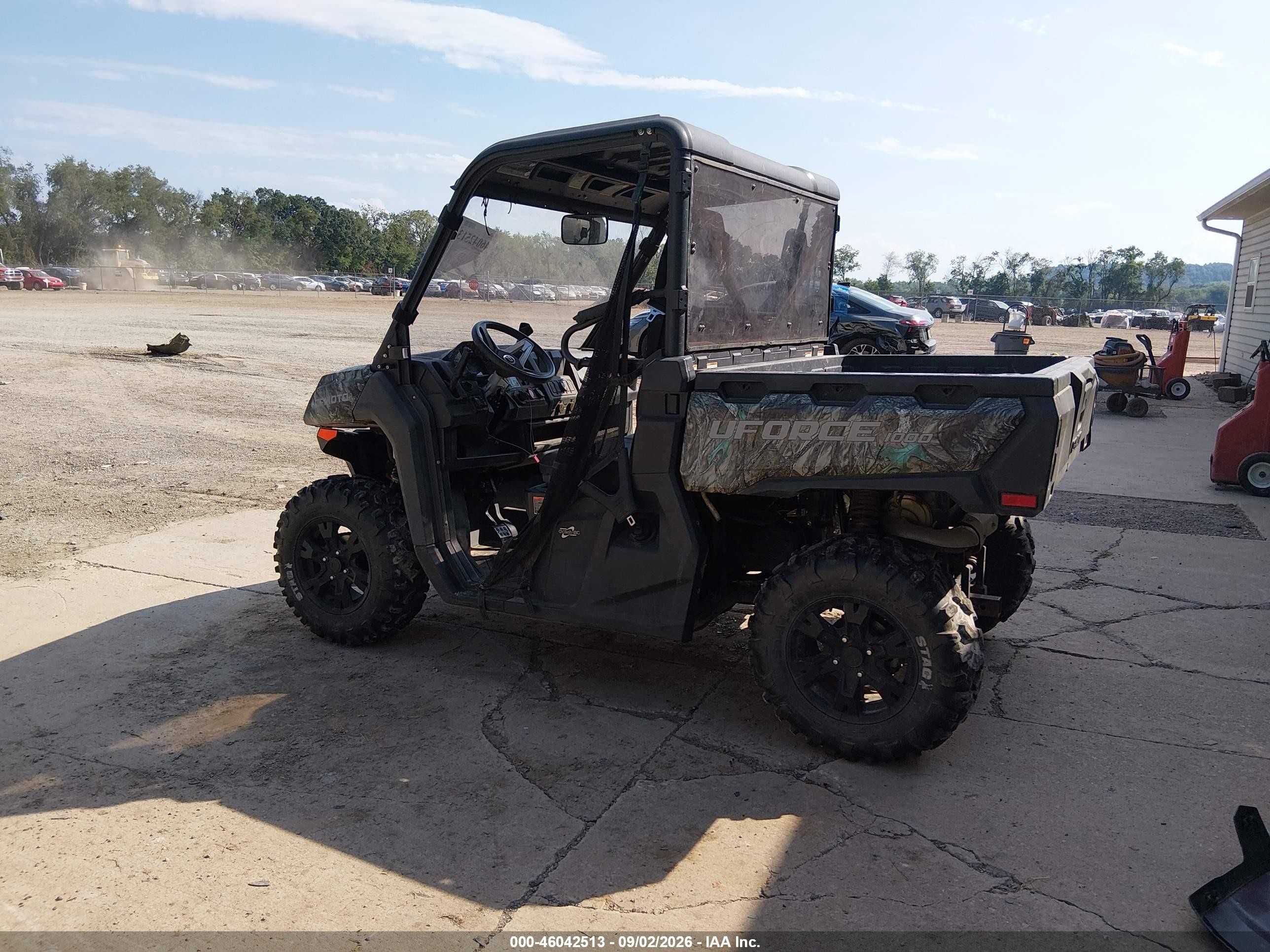 2022 Cf Moto Uforce VIN LCELV1Z23N6000300 IAAI salvage auction — Rollover, Salvage (Ohio), sold $2,850 on 2026-09-28 (photo 3)